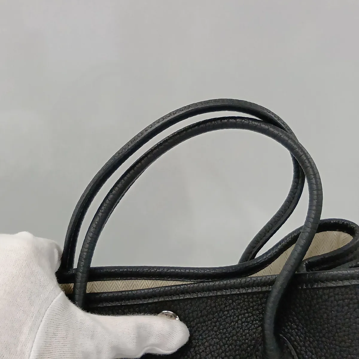 [Individually packaged] Hermes Garden Party 30 TPM Negonda Black Silver Hardware X: 2016 — view 12