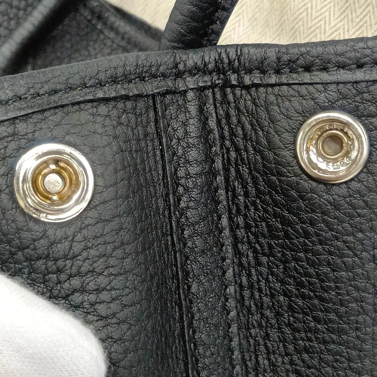 [Individually packaged] Hermes Garden Party 30 TPM Negonda Black Silver Hardware X: 2016 — view 13