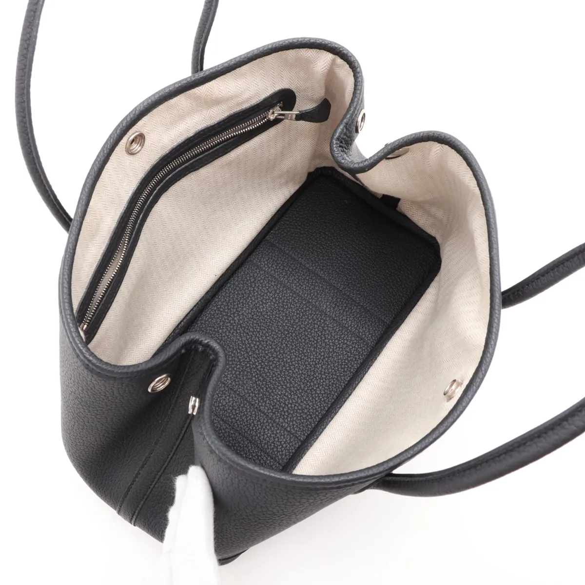 [Individually packaged] Hermes Garden Party 30 TPM Negonda Black Silver Hardware X: 2016 — view 7