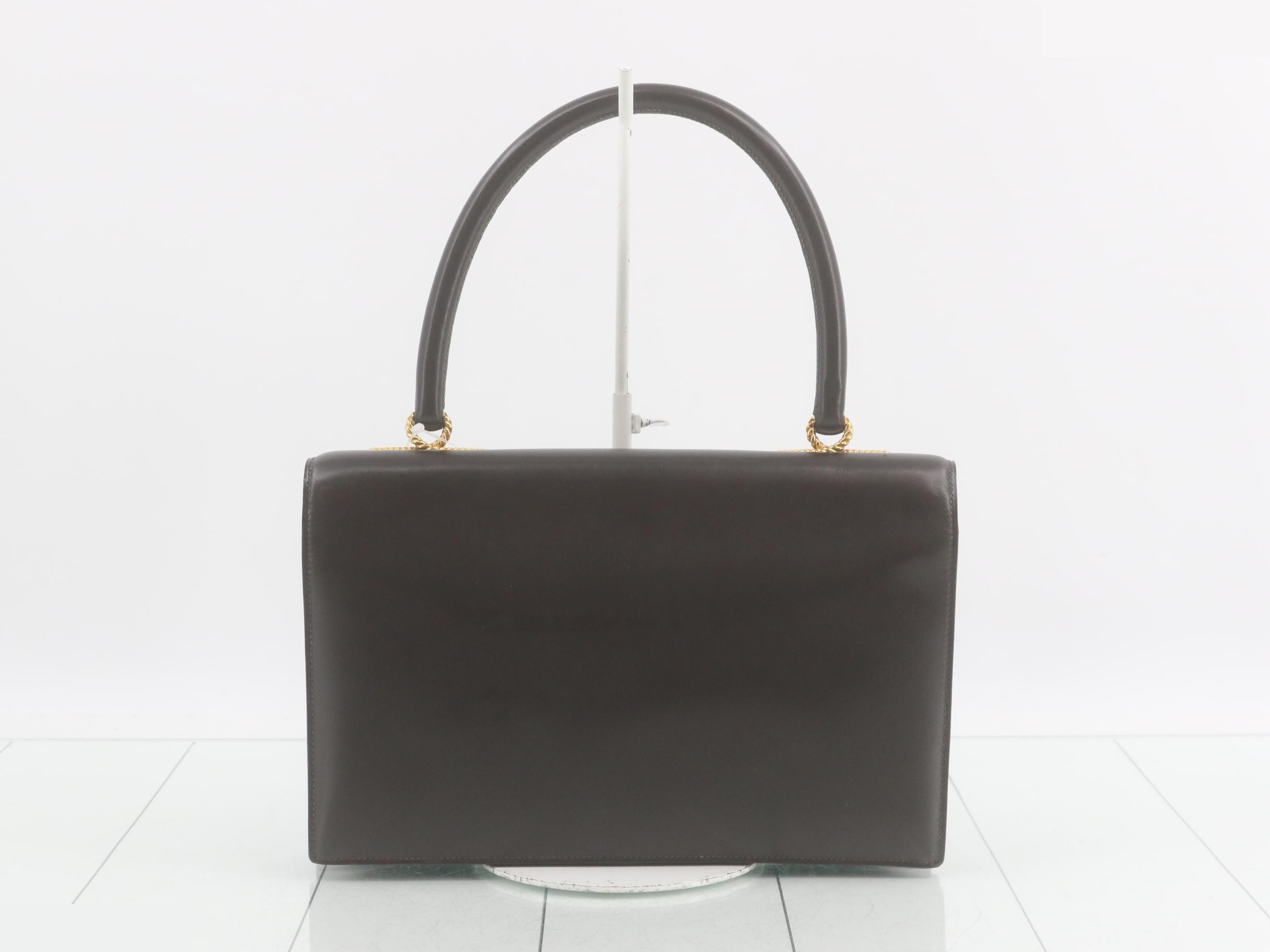 Cordurière Box Calf Dark Brown Gold Hardware C — view 2