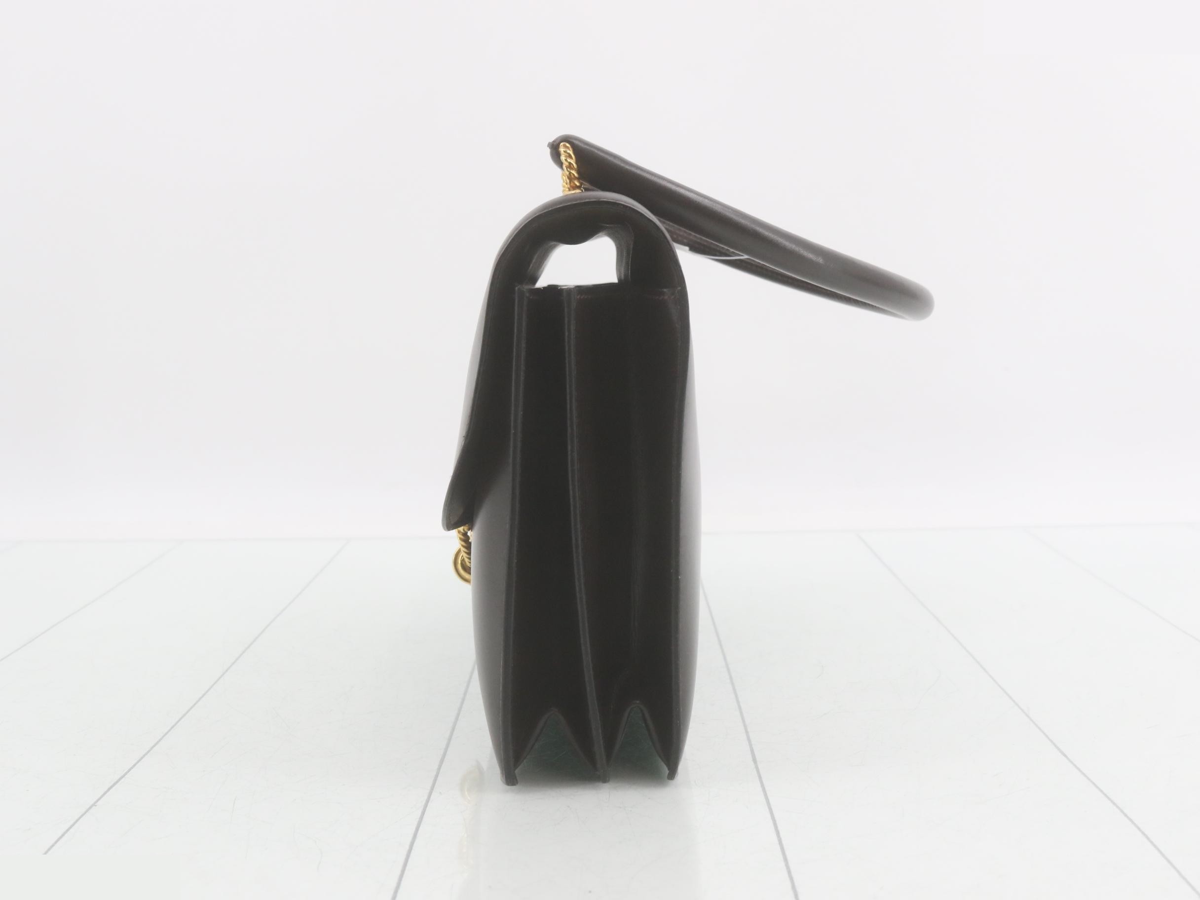 Cordurière Box Calf Dark Brown Gold Hardware C — view 3
