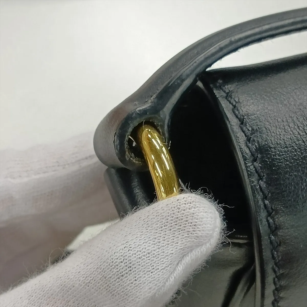 Penny 5BD270 Leather 2-Way Shoulder Bag, Black — view 13