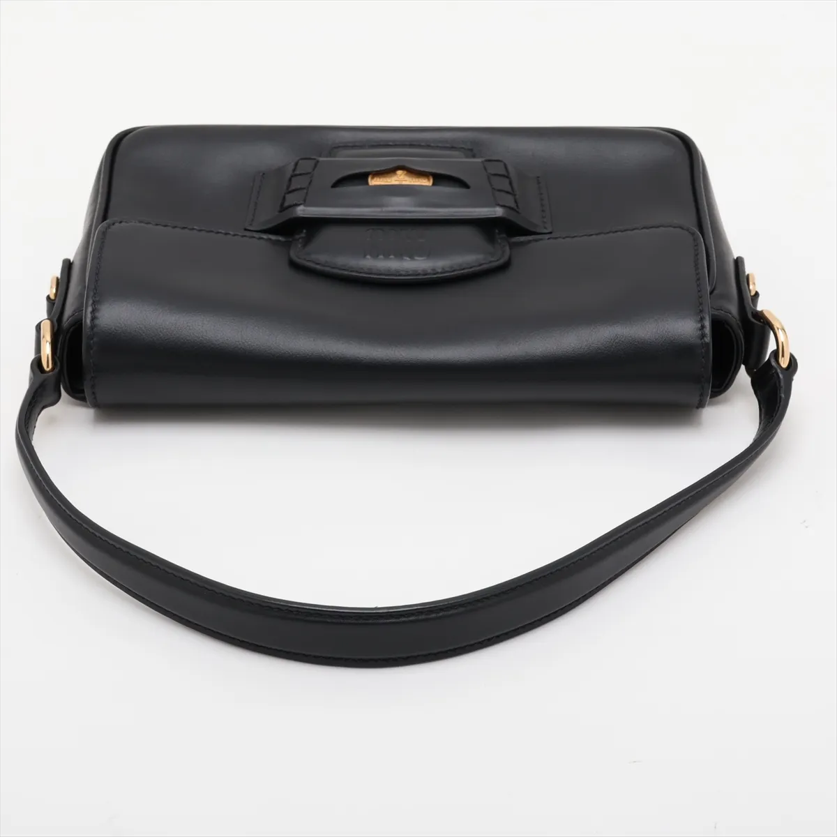 Penny 5BD270 Leather 2-Way Shoulder Bag, Black — view 5