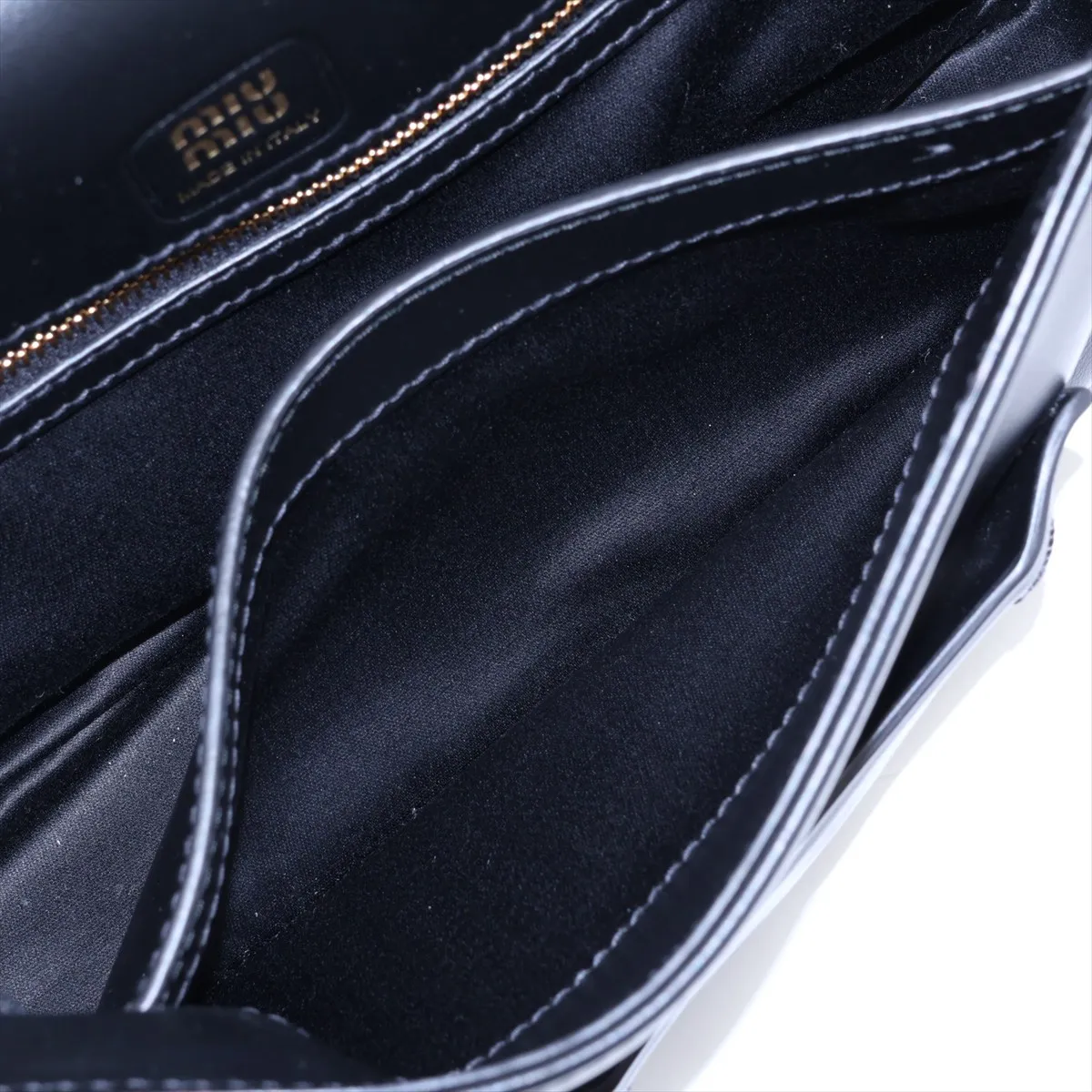 Penny 5BD270 Leather 2-Way Shoulder Bag, Black — view 10