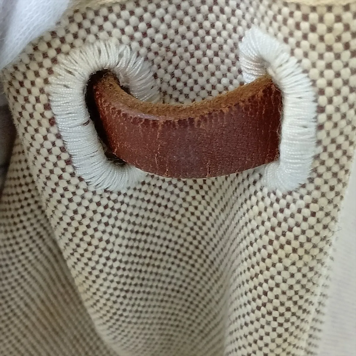 Herbag PM Toile H x Vache Hunter Beige x Brown Gold Hardware E: 2001 — view 14