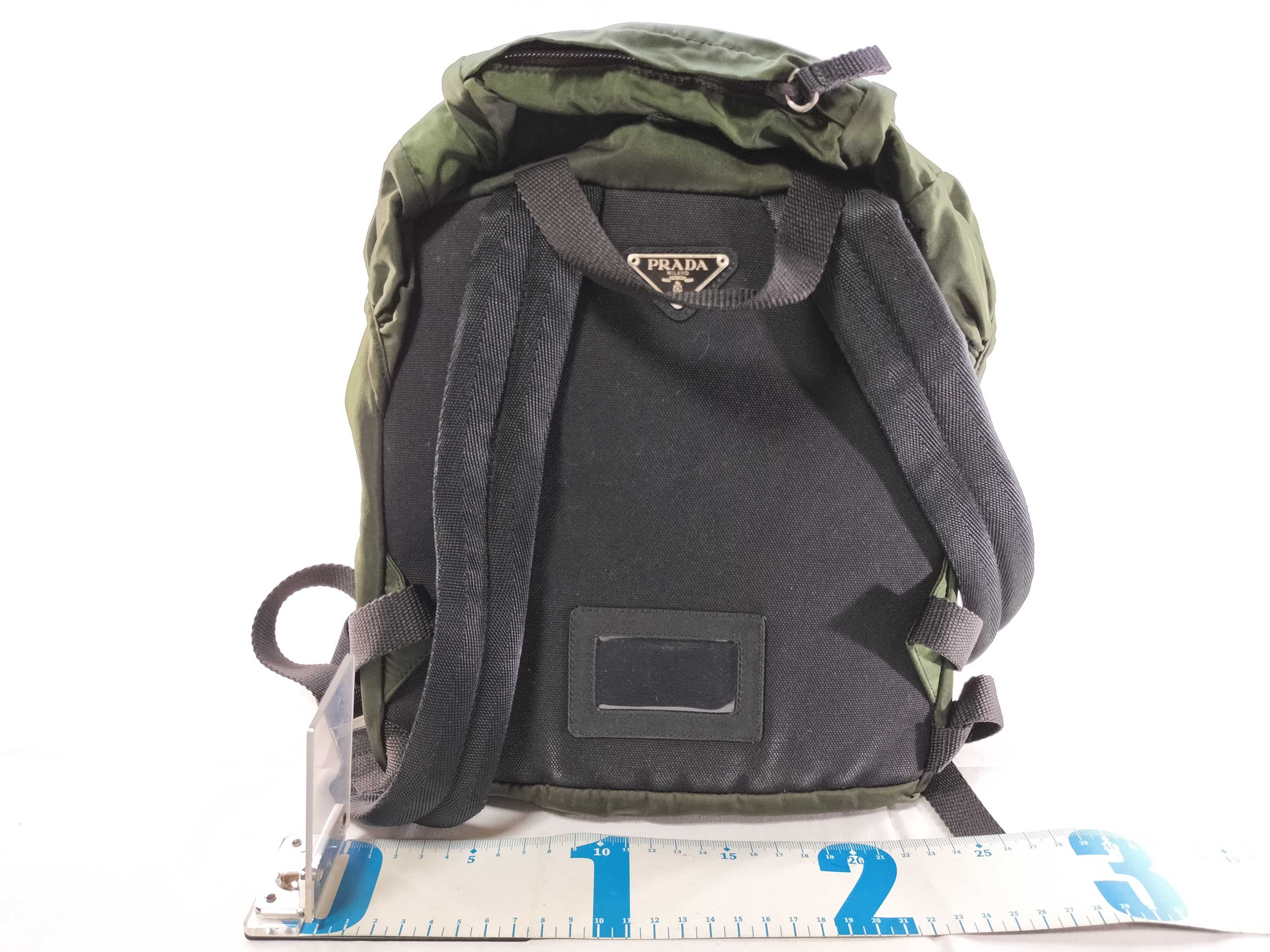 Nylon Green Black Backpack Rucksack — view 2
