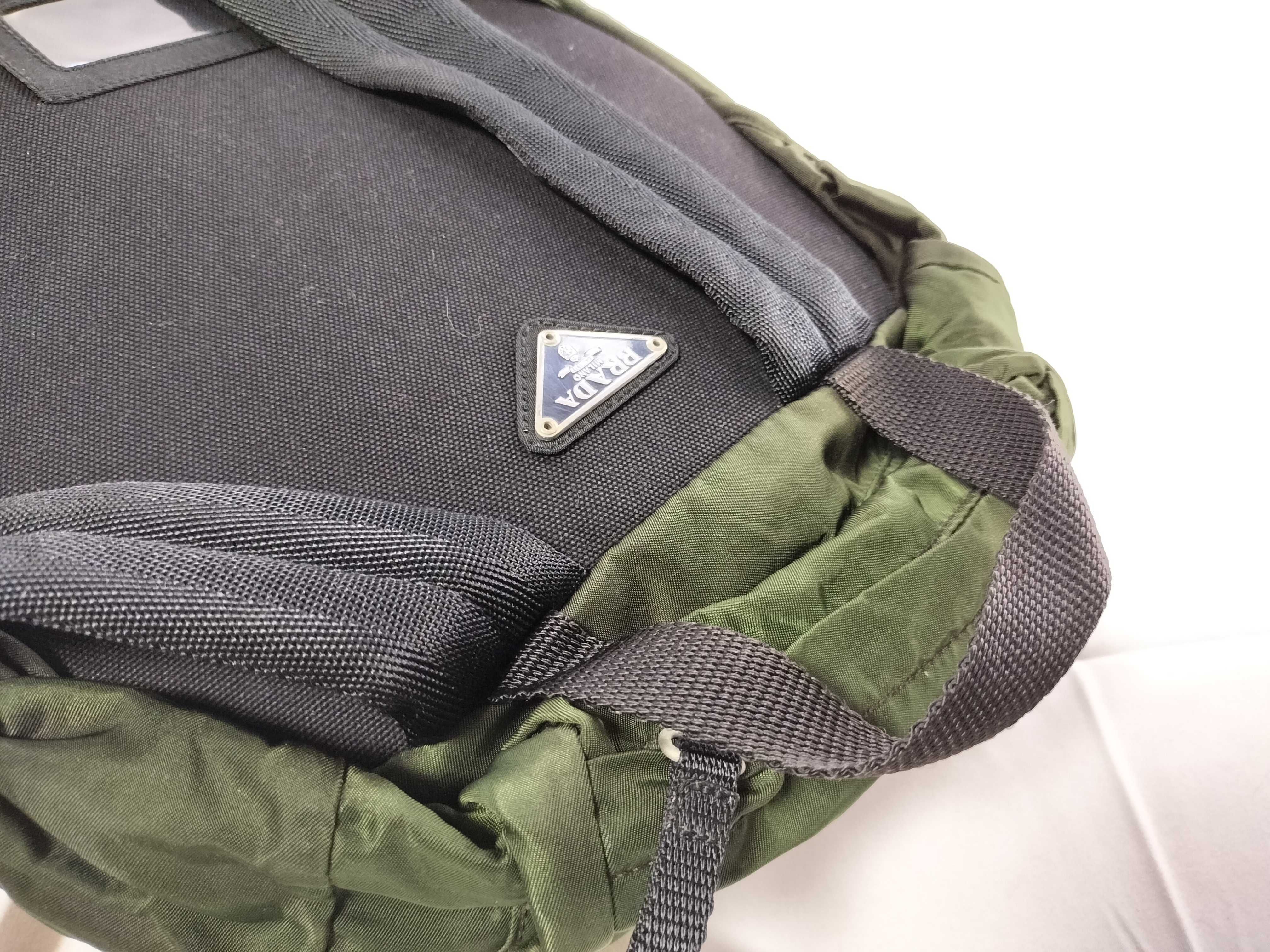 Nylon Green Black Backpack Rucksack — view 3