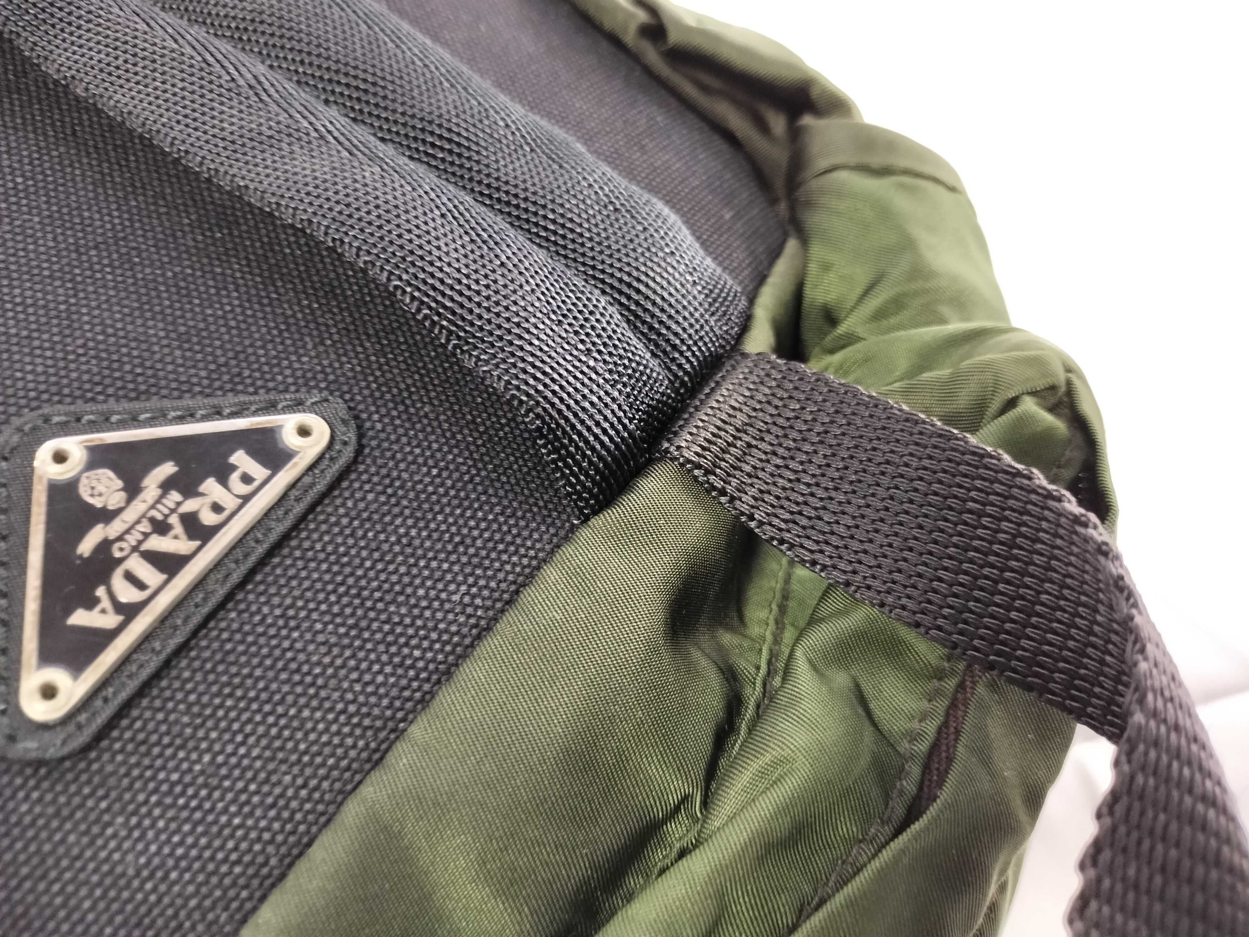 Nylon Green Black Backpack Rucksack — view 4
