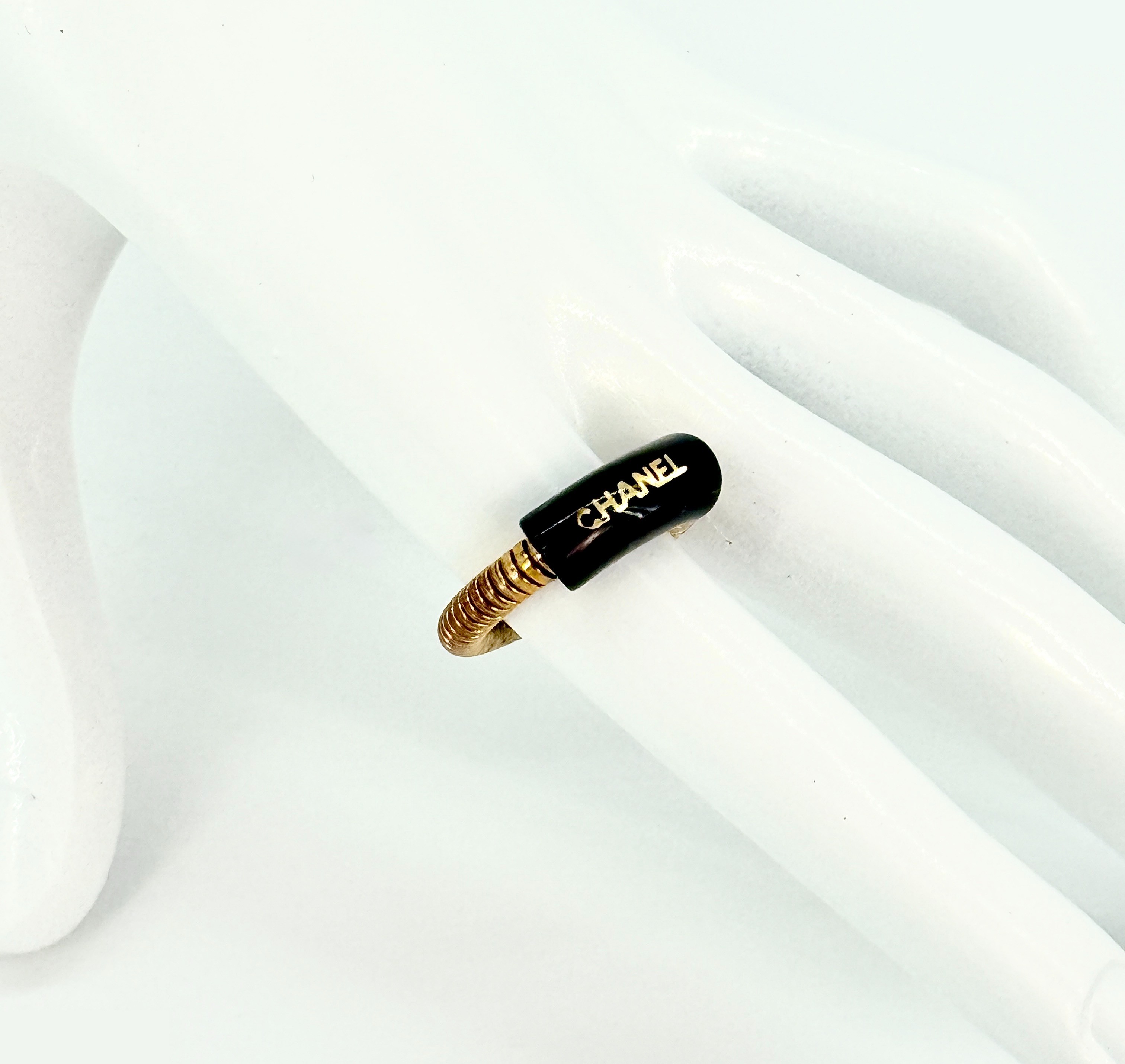 Logo Gold x Black RG Ring (Precious Metal) with Box, Size #12.5