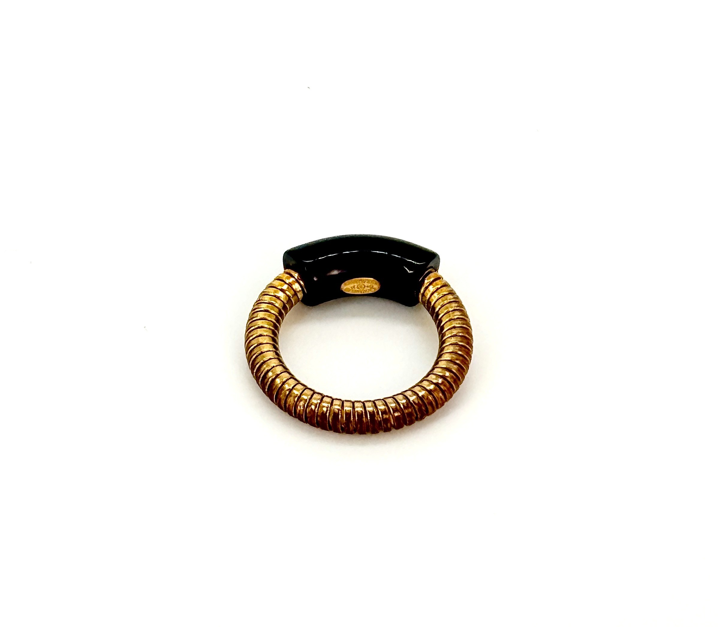 Logo Gold x Black RG Ring (Precious Metal) with Box, Size #12.5 — view 4