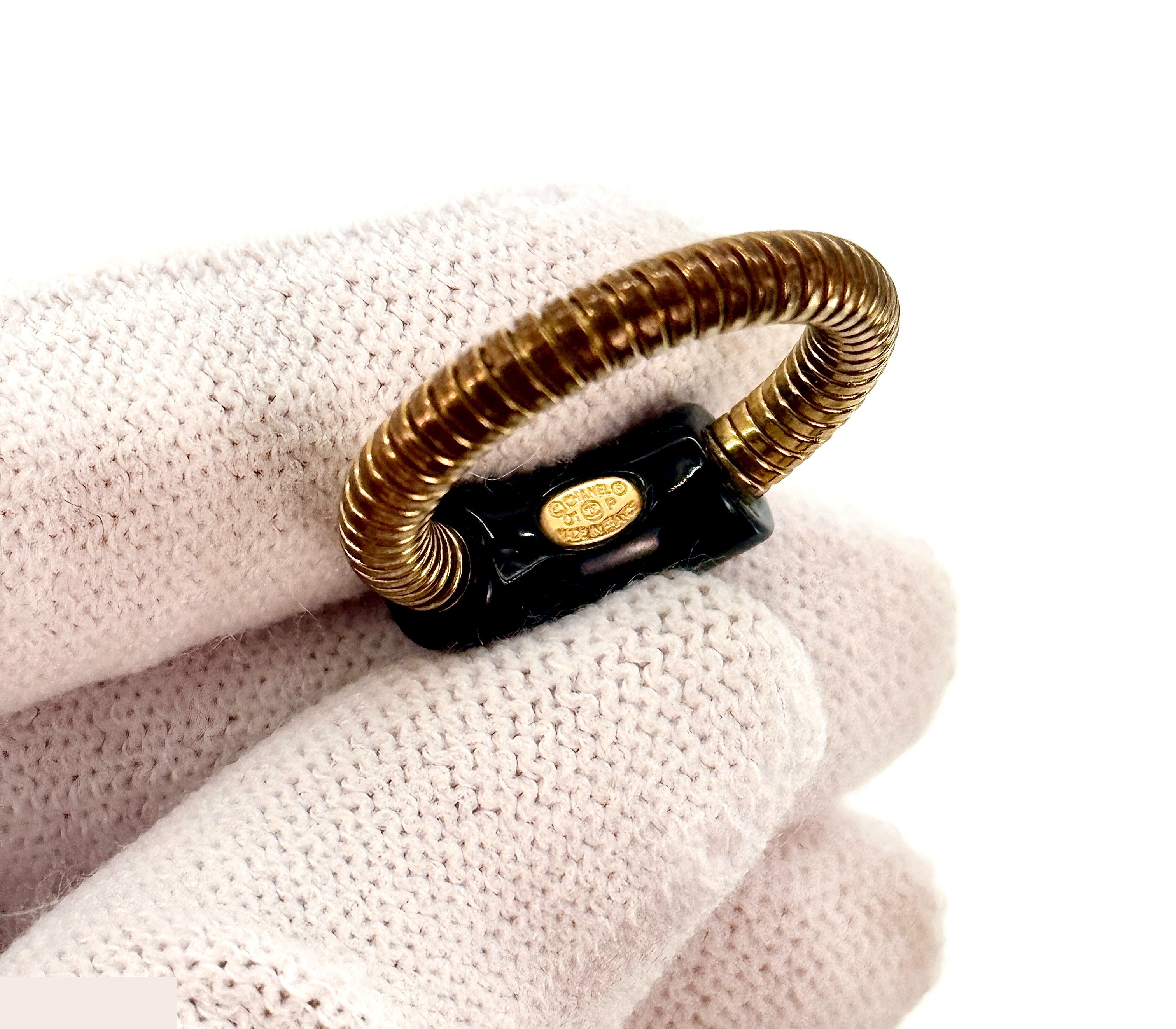 Logo Gold x Black RG Ring (Precious Metal) with Box, Size #12.5 — view 6