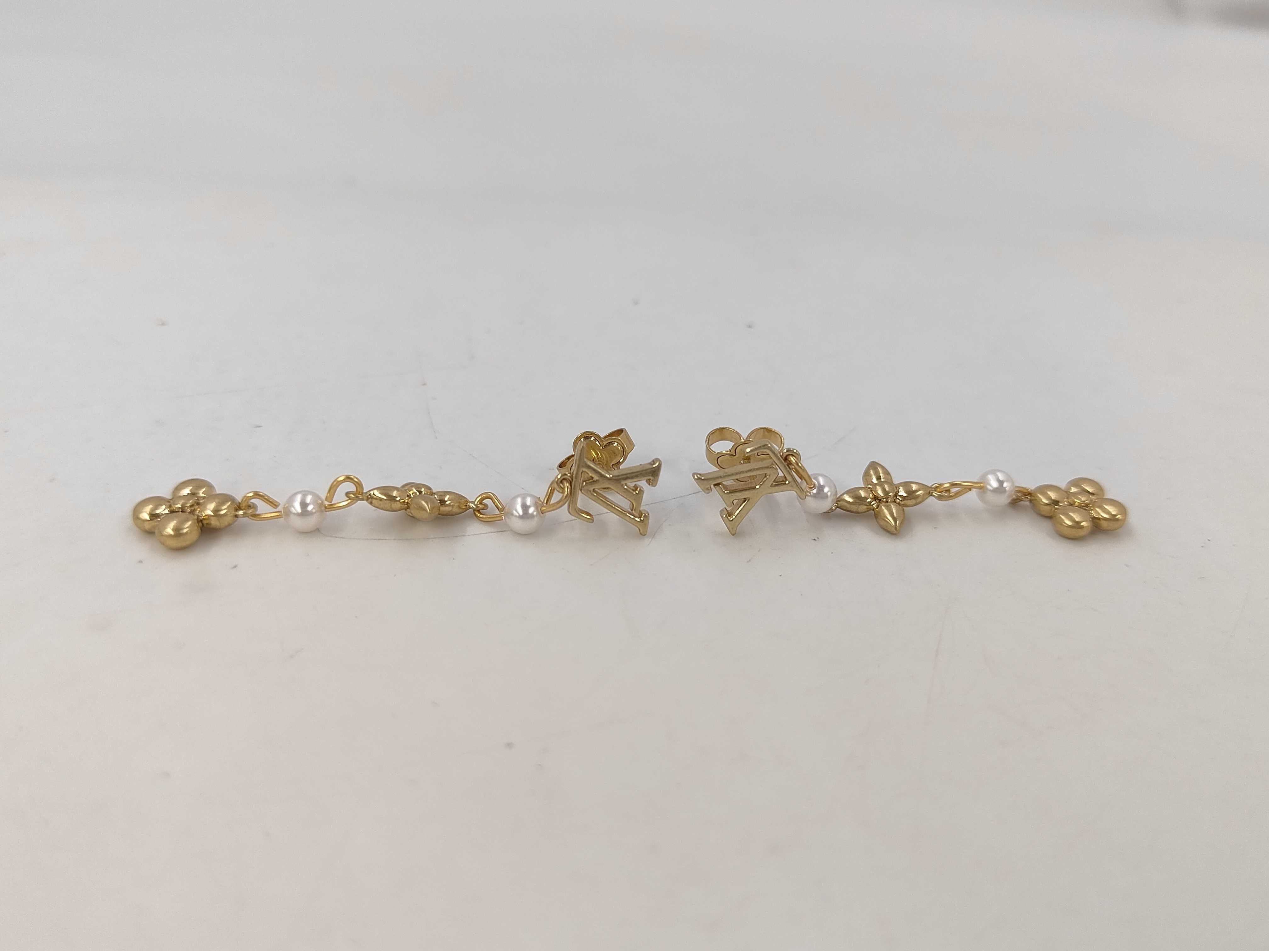 Monogram Flower Earrings — view 6