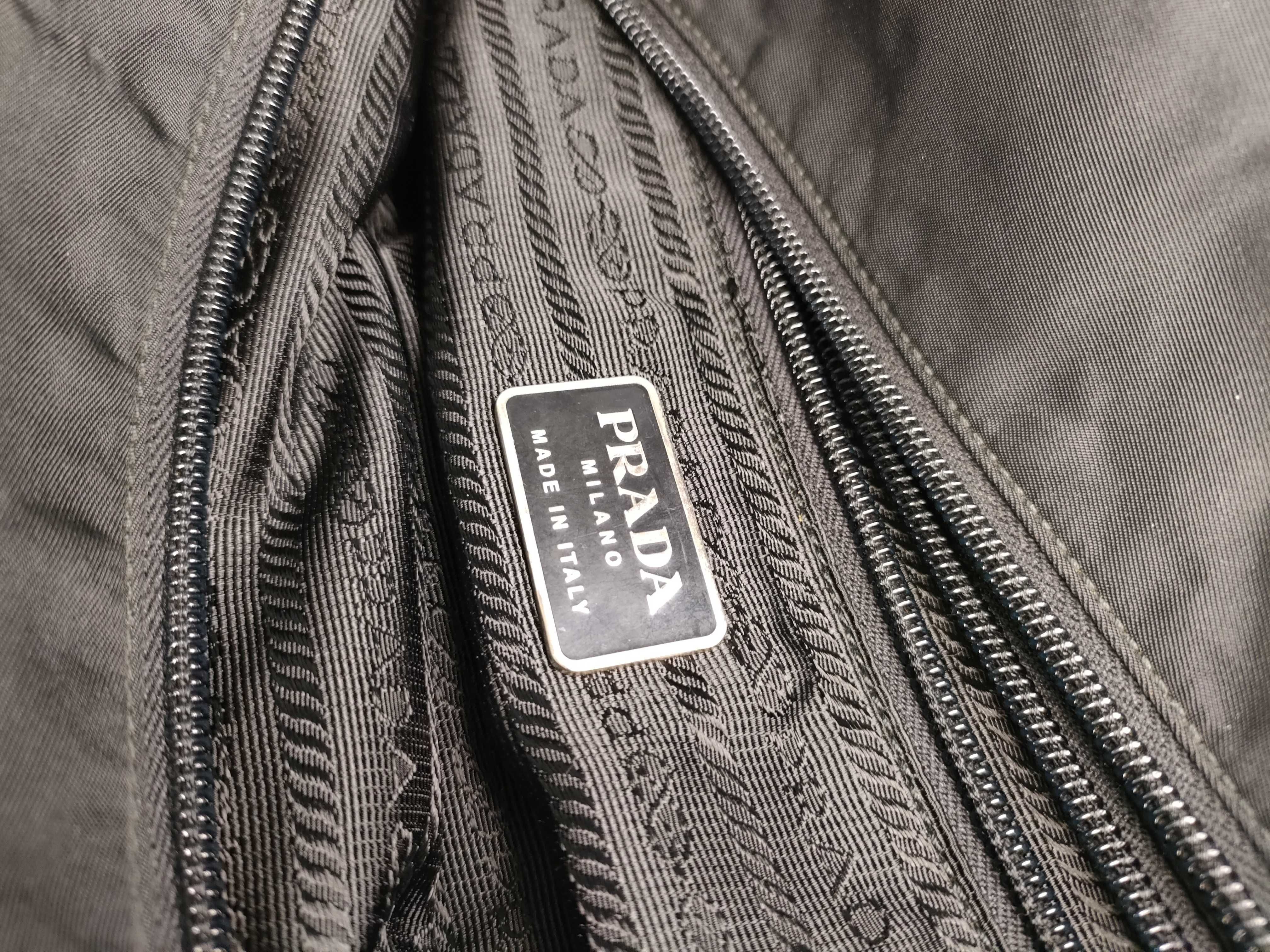 Nylon Prada Triangle Logo Nylon Tote Bag — view 11