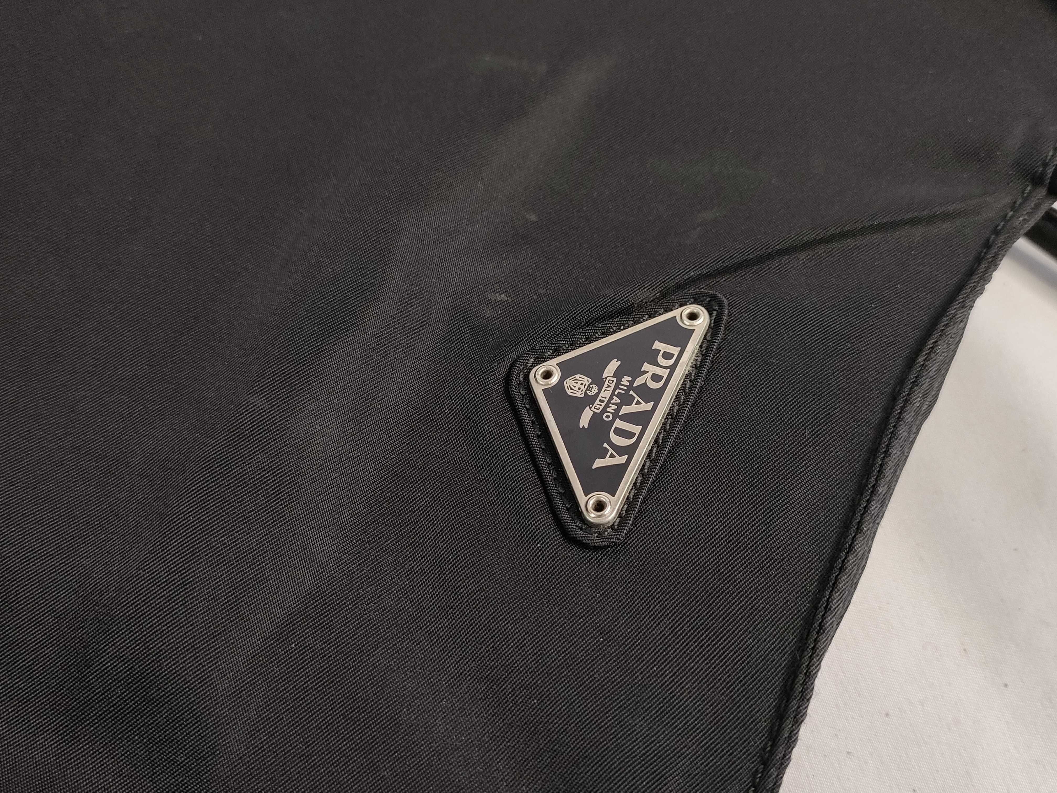Nylon Prada Triangle Logo Nylon Tote Bag — view 15
