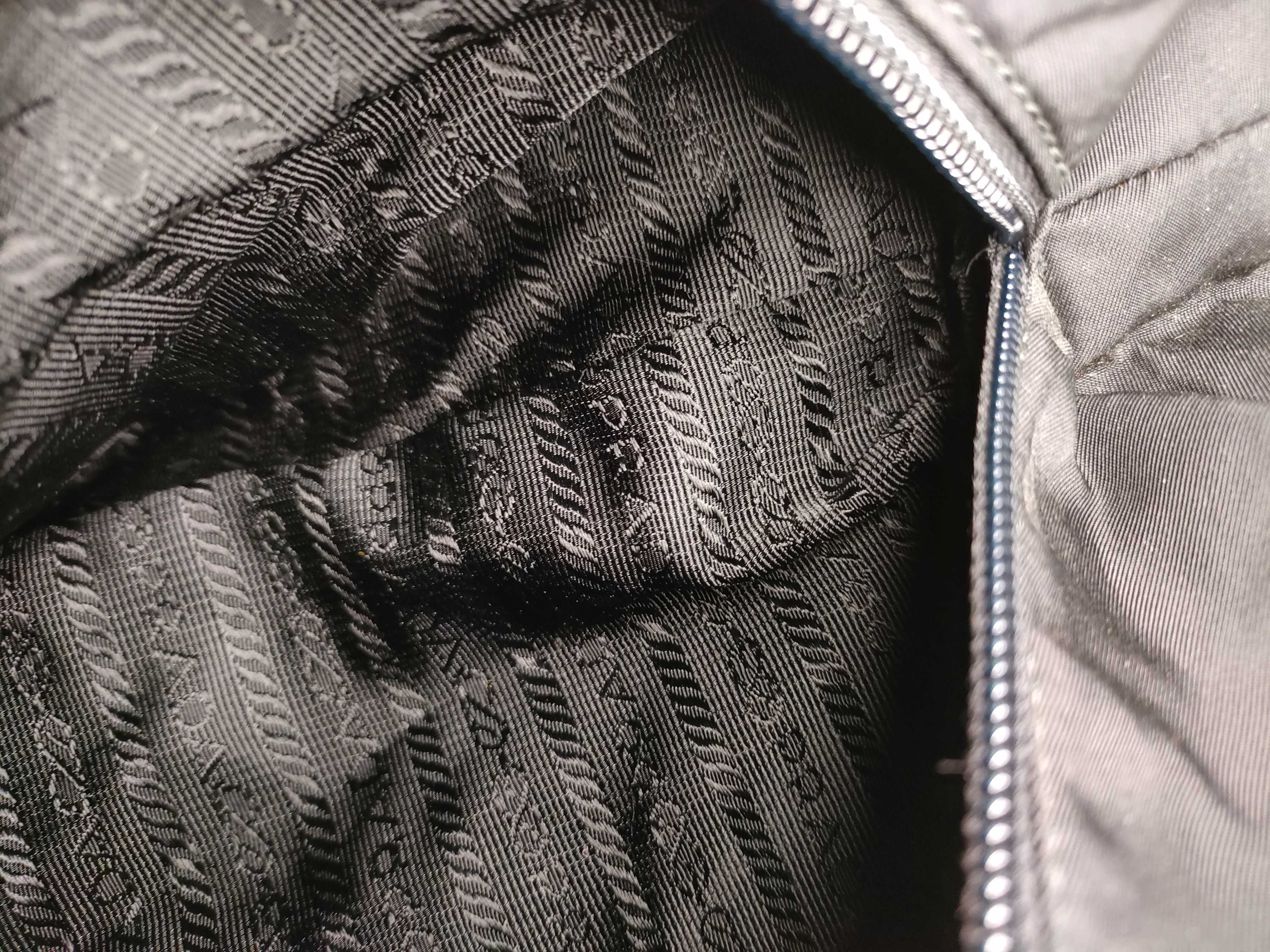Nylon Prada Triangle Logo Nylon Tote Bag — view 9