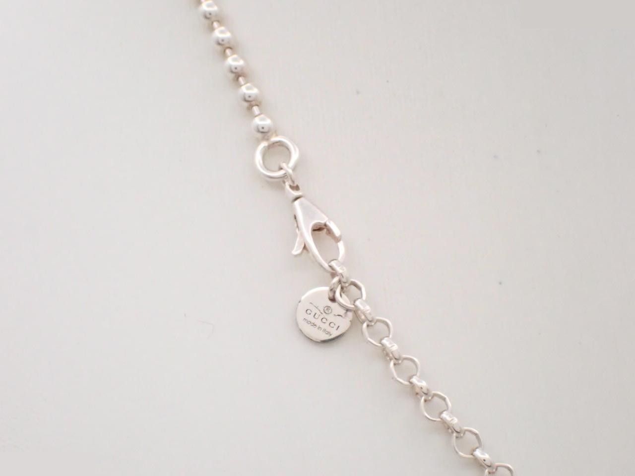 Interlocking G Silver Necklace, 925 Sterling Silver, 17.2g — view 2