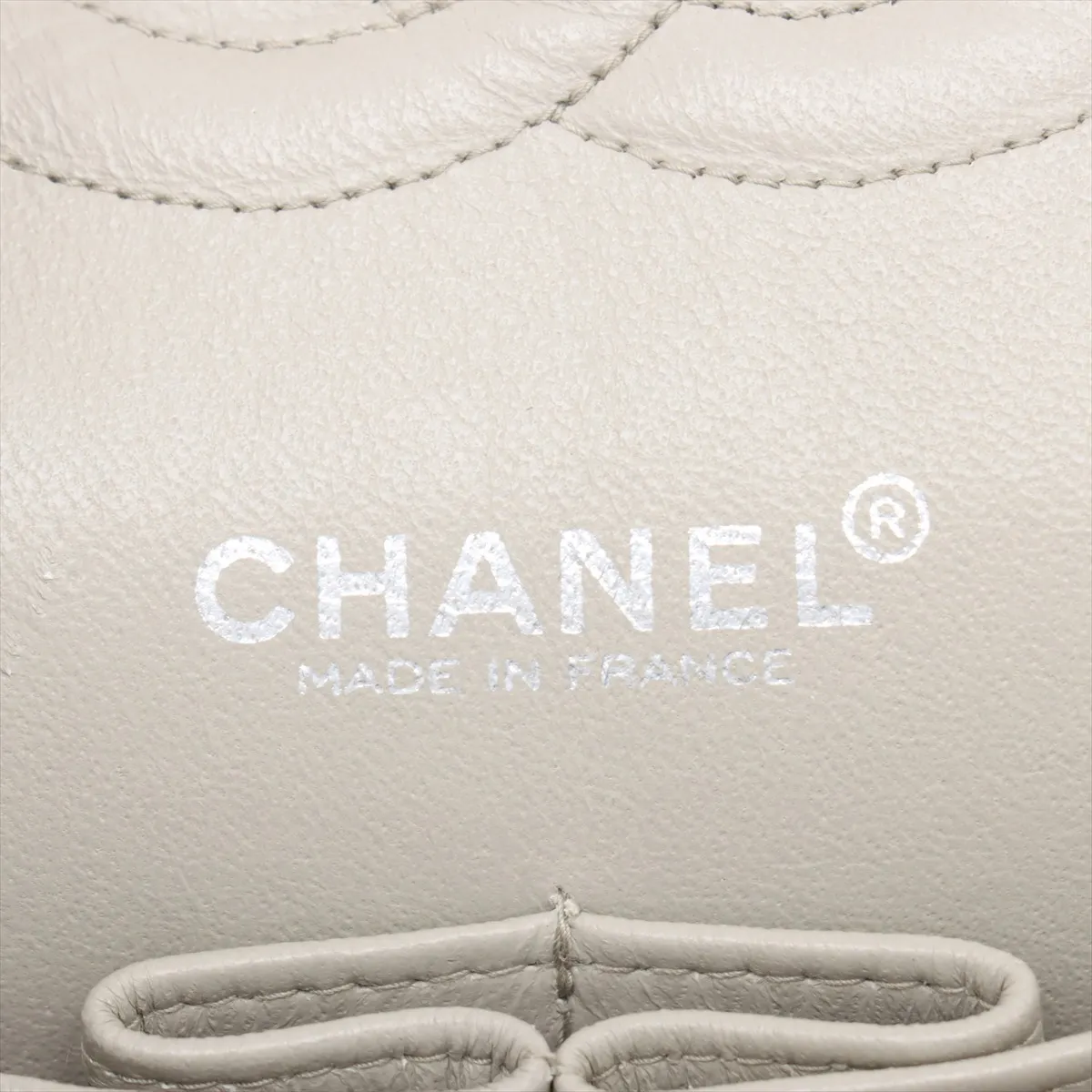 Matelasse 25 Lambskin Double Flap Double Chain Bag Beige Silver Hardware 6083700 6th Series A01112 — view 11