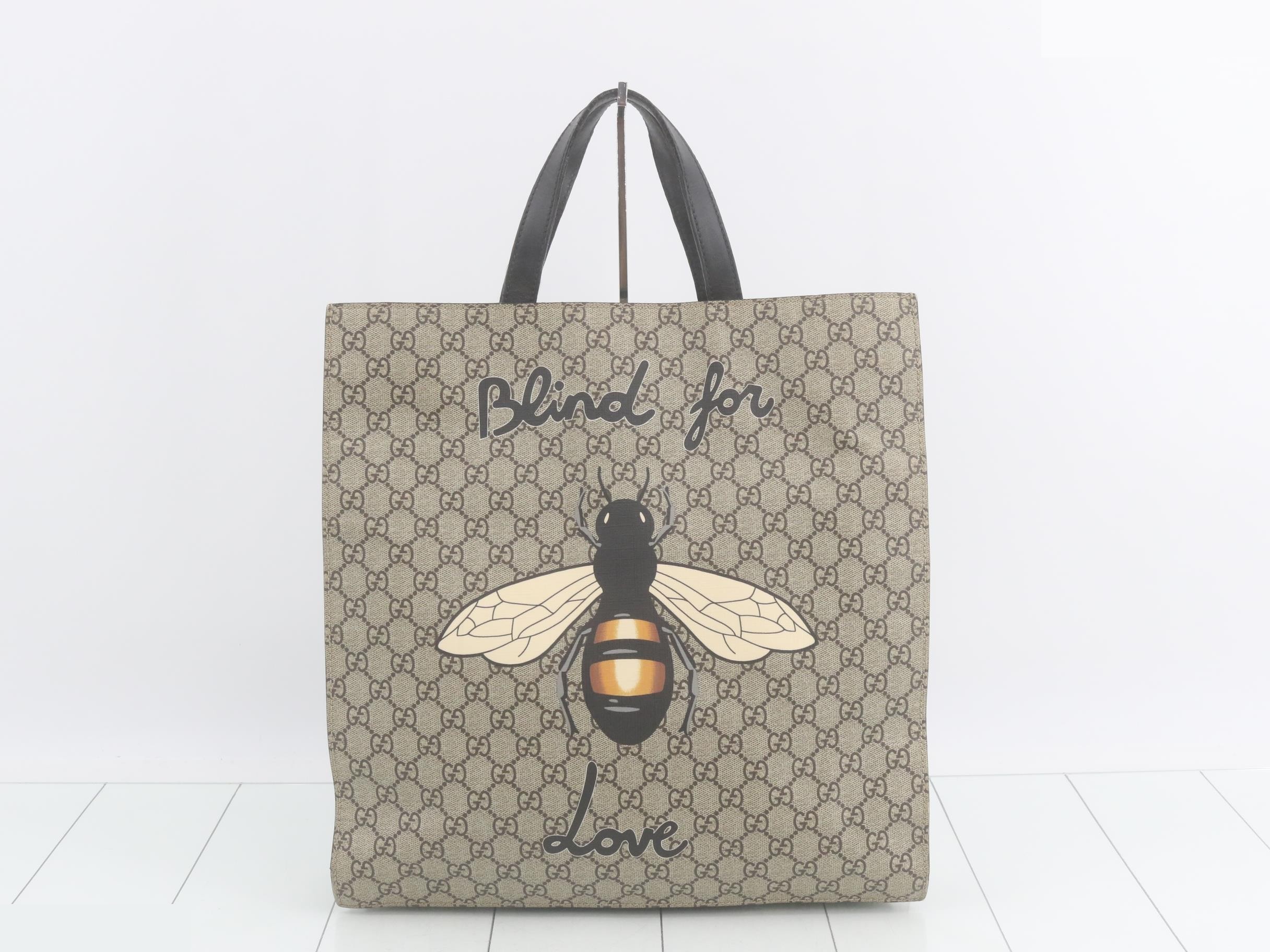 GG Supreme Bee 2-Way Tote Bag