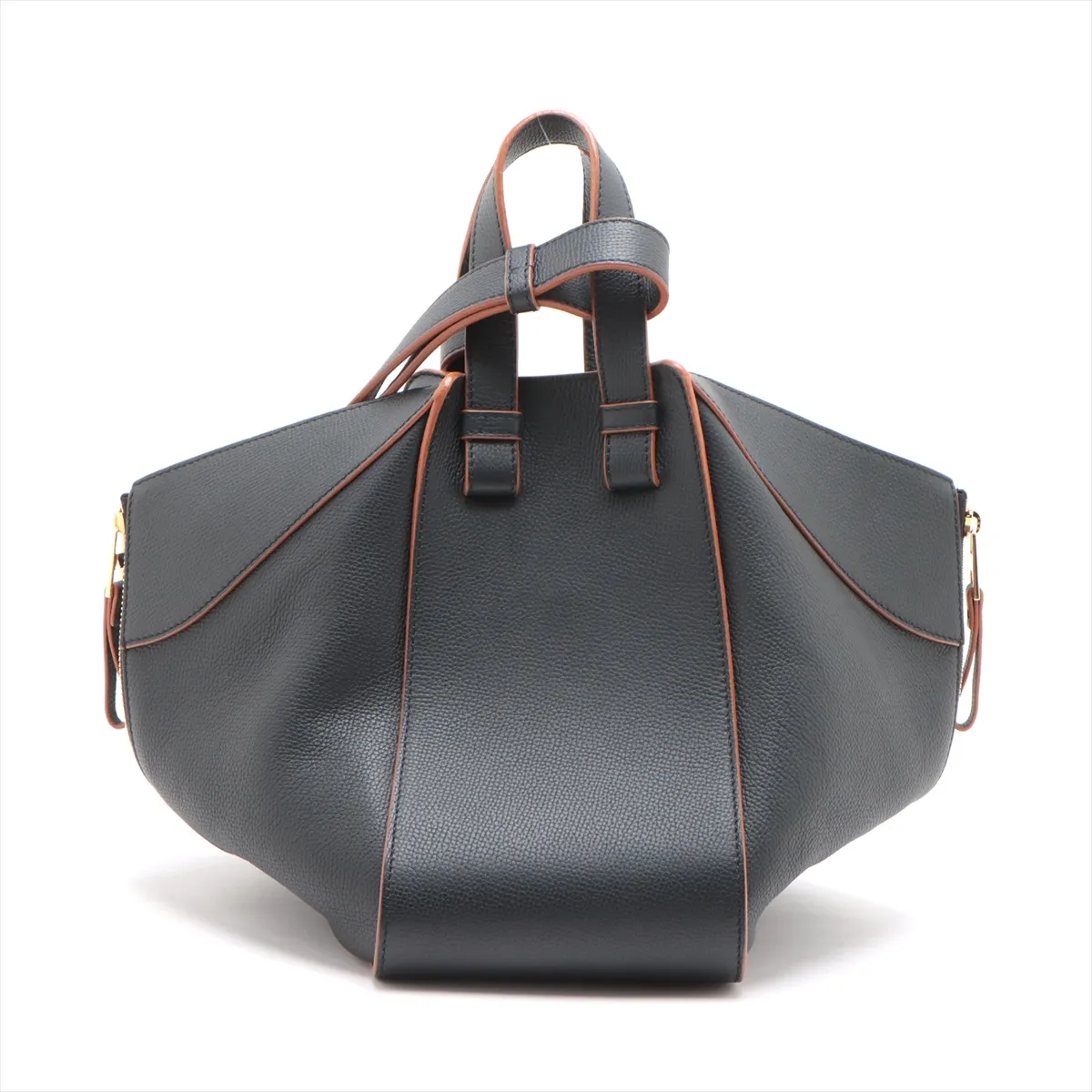 Hammock Small Leather 2-Way Handbag, Black — view 2