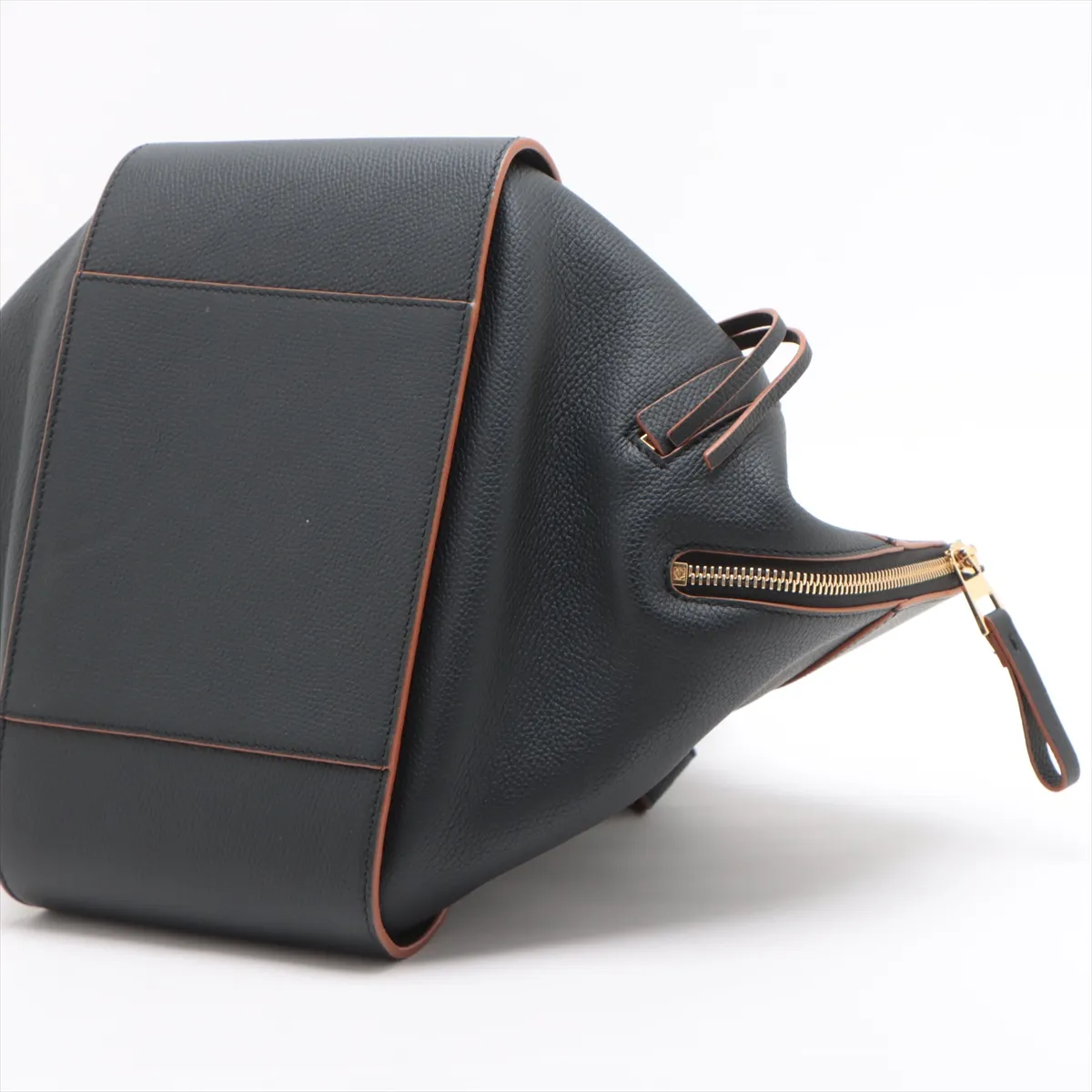 Hammock Small Leather 2-Way Handbag, Black — view 3
