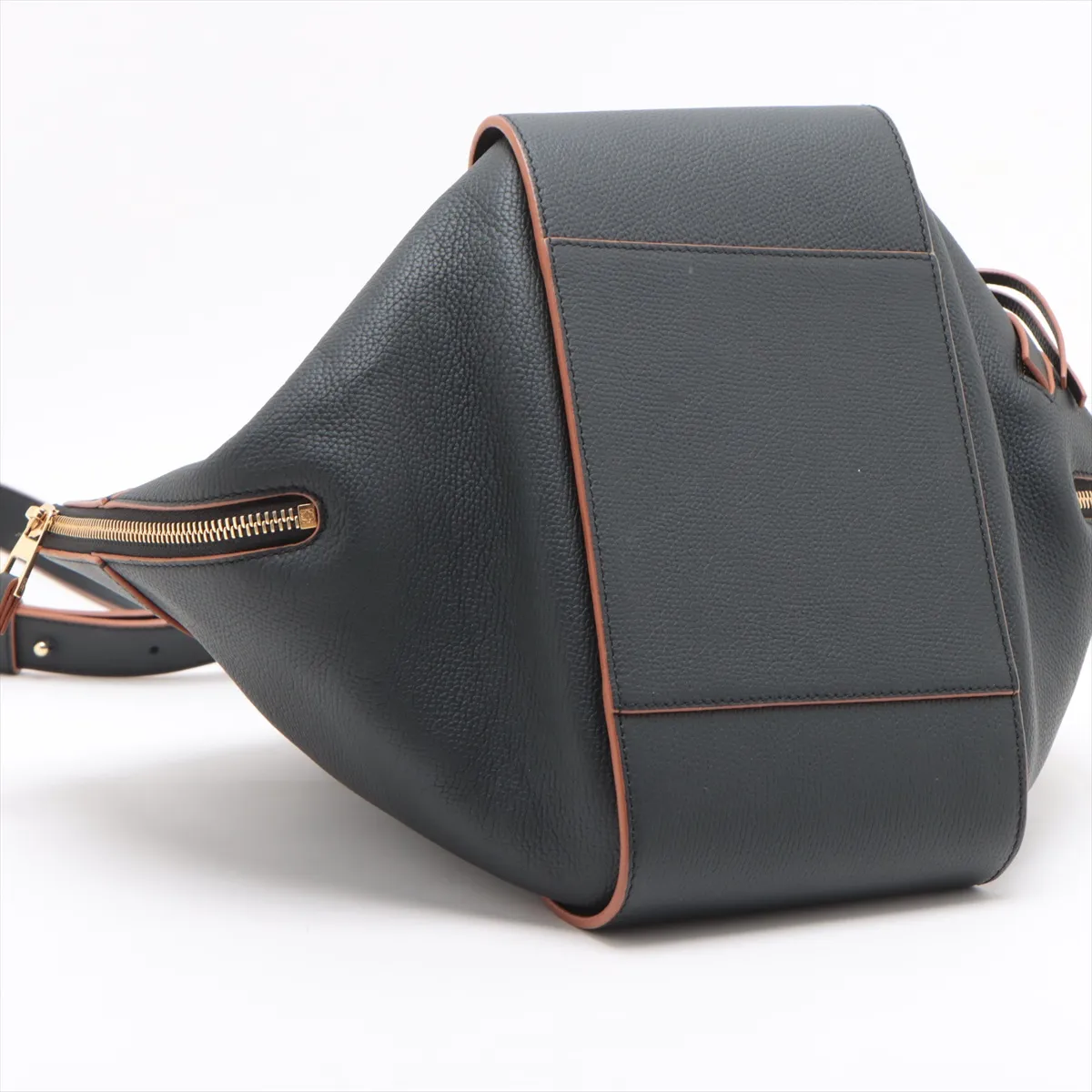 Hammock Small Leather 2-Way Handbag, Black — view 4