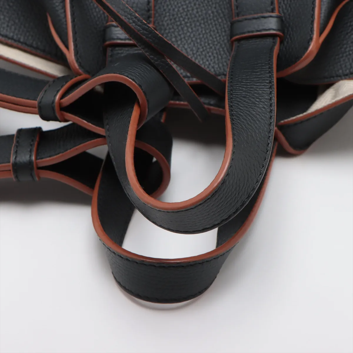 Hammock Small Leather 2-Way Handbag, Black — view 5