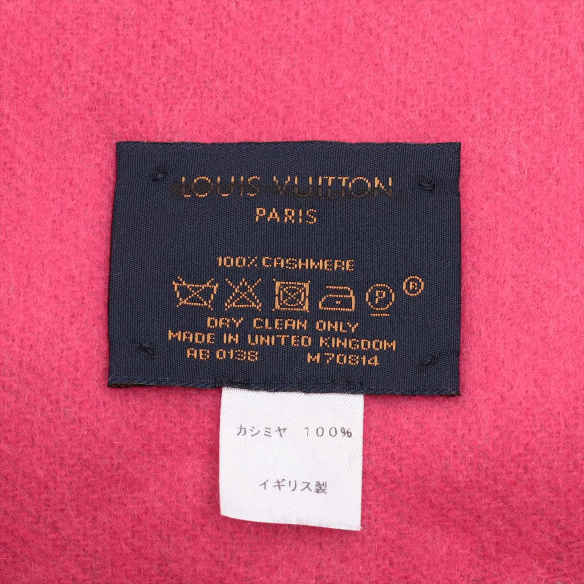 M70814 Echarpe Reycavic AB0138 Scarf, Cashmere, Pink. Shows signs of wear, — view 3