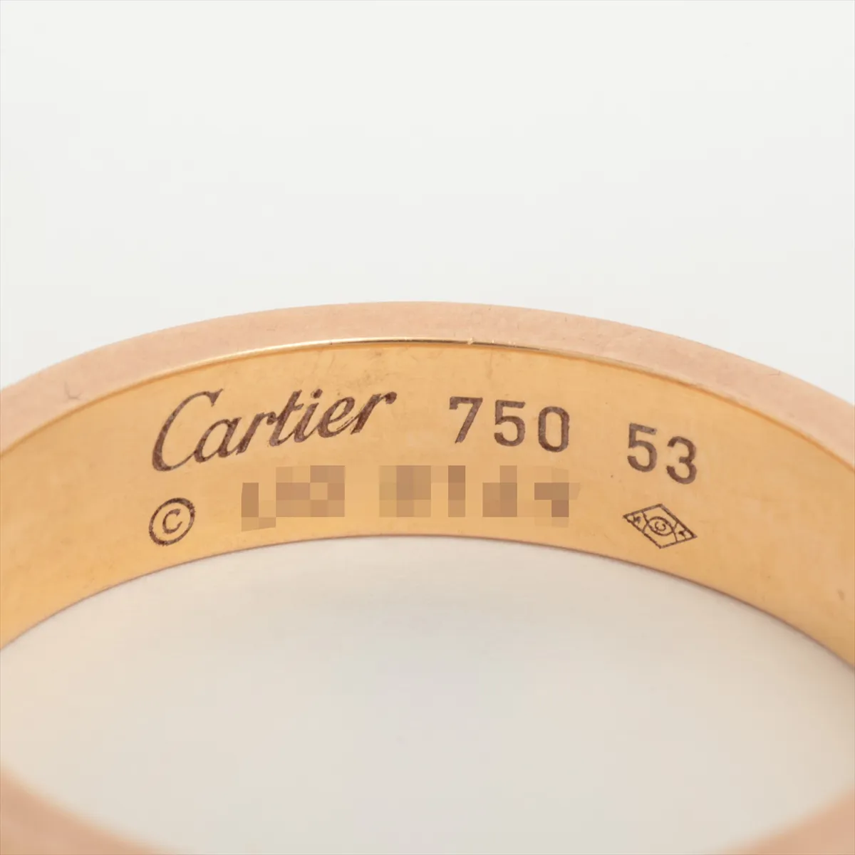 Mini Love Ring 750 (PG) 4.4g Size 53 UG8169 (Scratches) — view 3