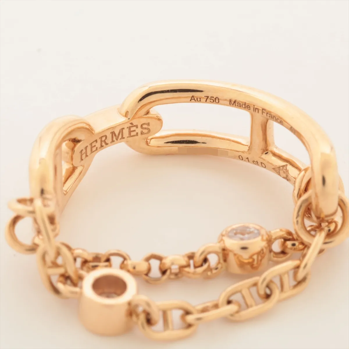Chaine d'Ancle Chaos PM Diamond Ring 750(PG) 3.4g 0.1 49 23W490319 — view 3