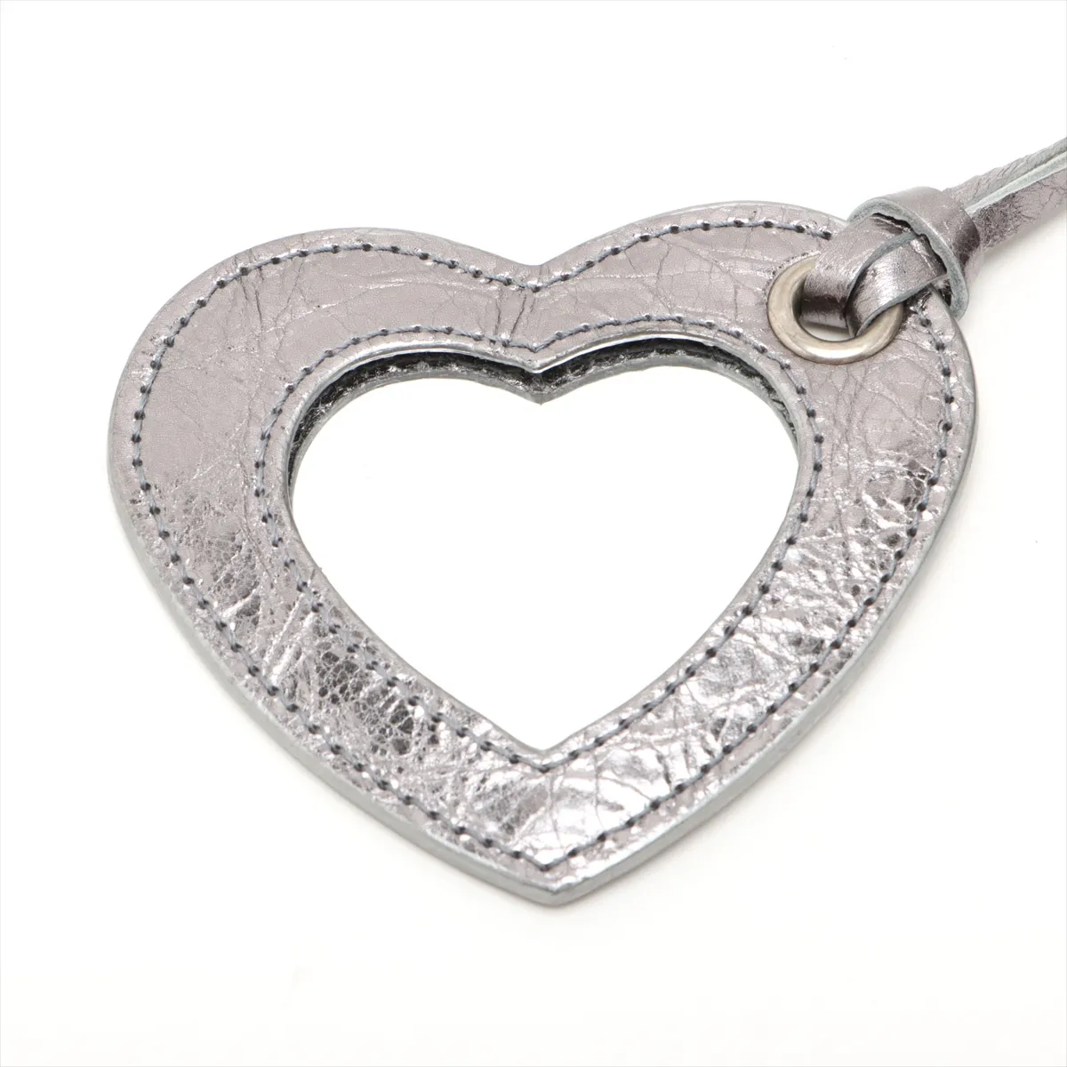 Luka Gol XS Leather Shoulder Bag Silver 671309 with Mirror — view 8