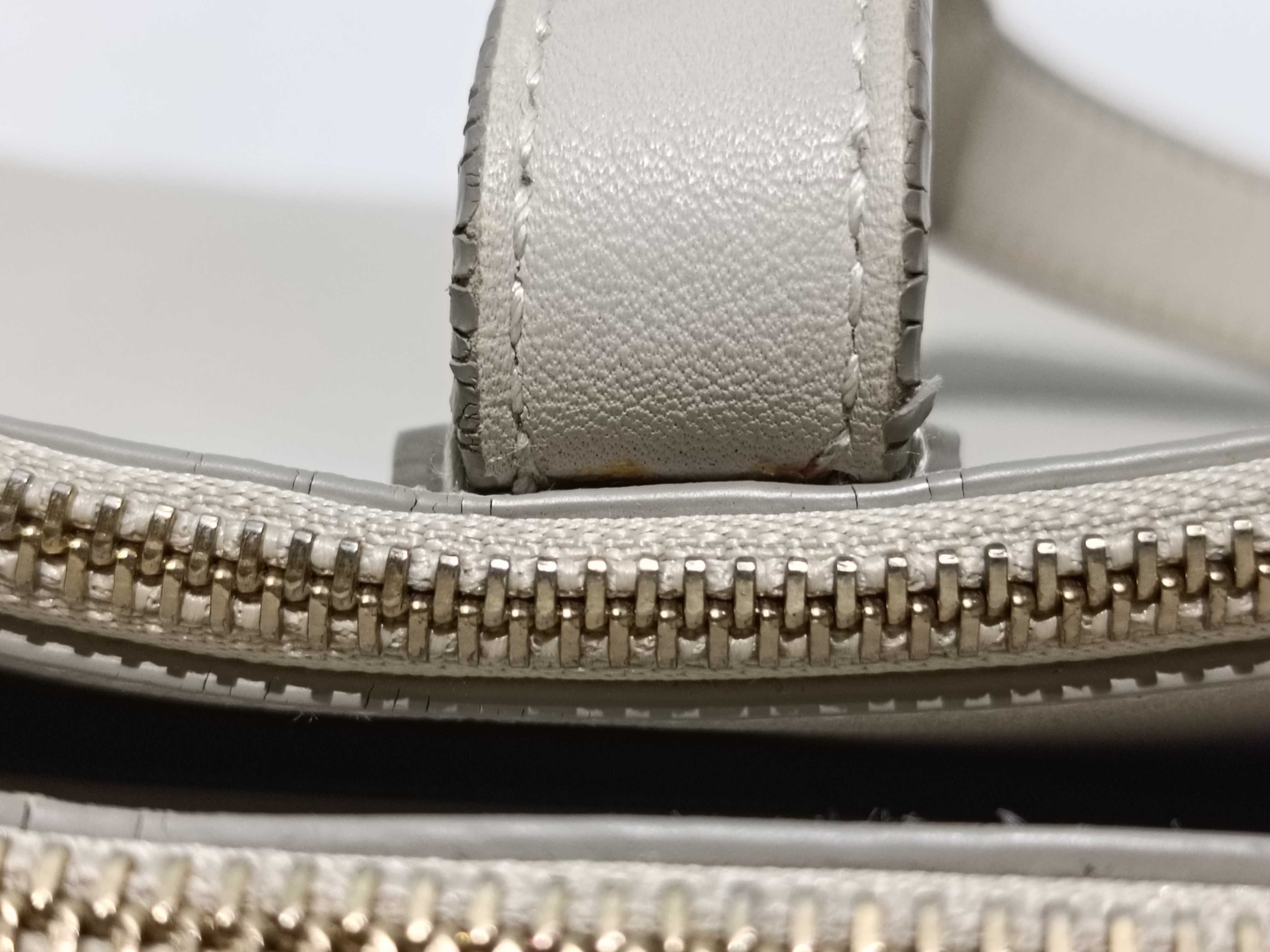 Bulgari Tote Bag Leather Ivory Tote Bag — view 5