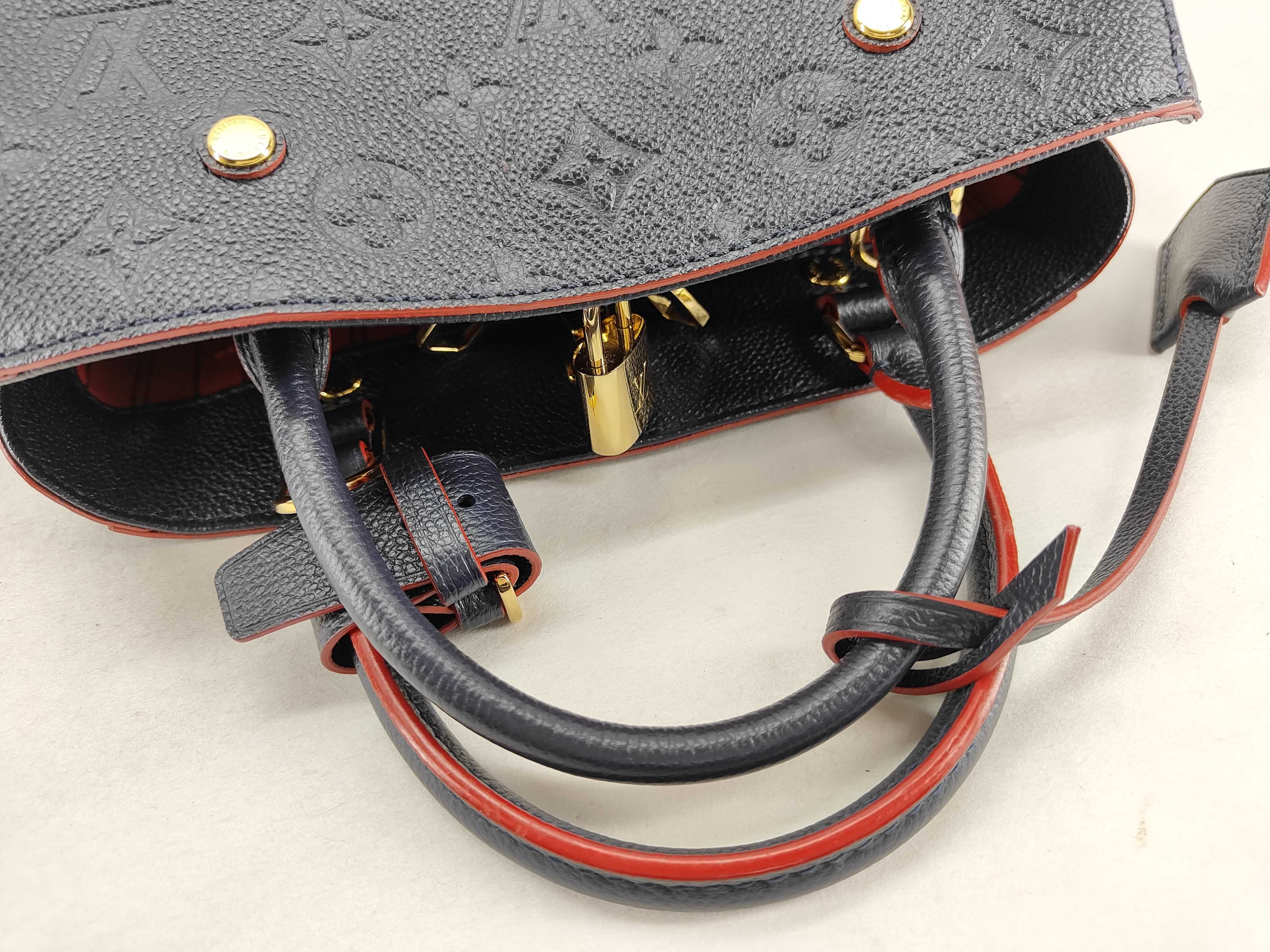Monogram Empreinte M42747 Montaigne BB Marine Rouge Handbag — view 4