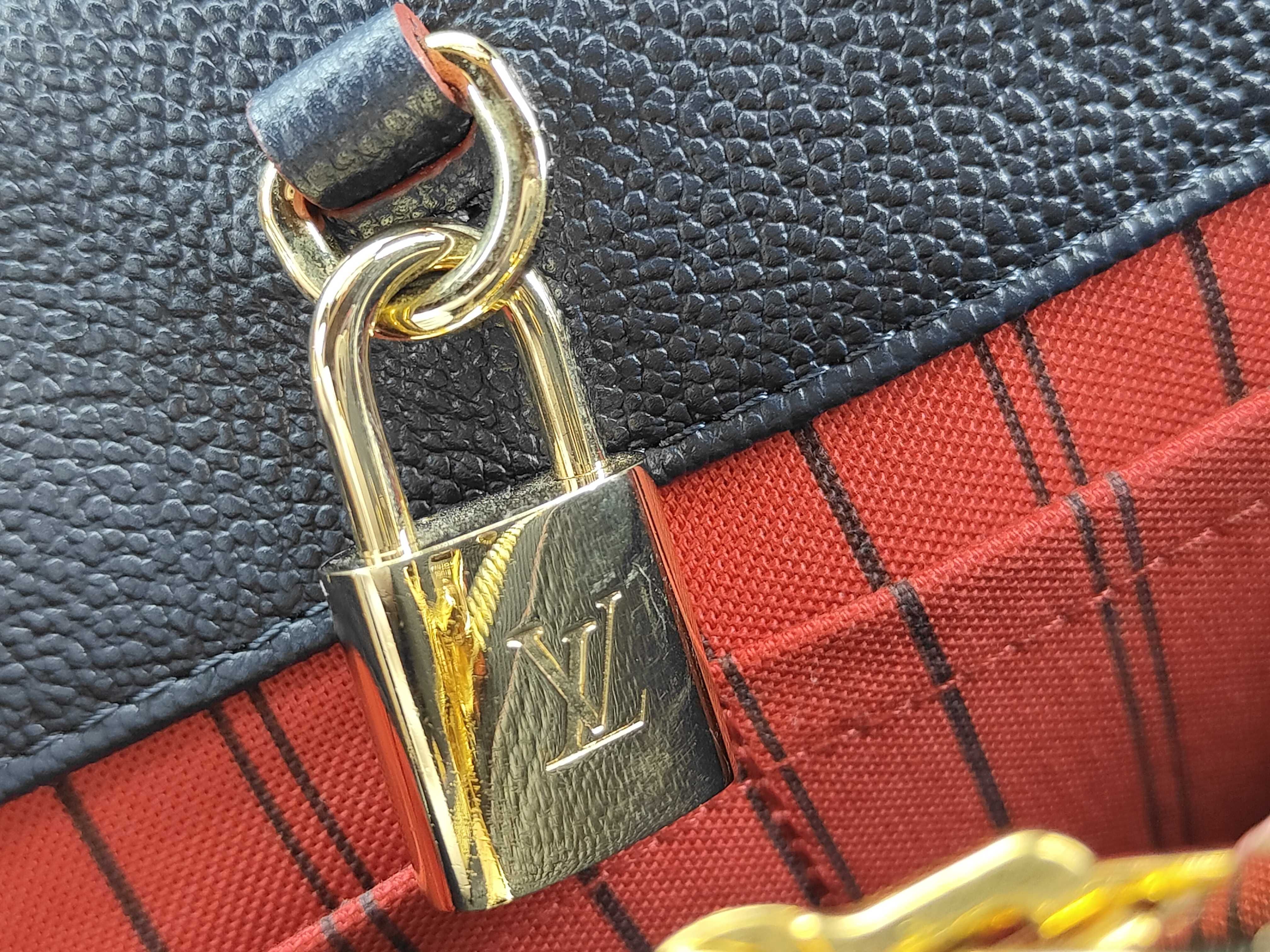Monogram Empreinte M42747 Montaigne BB Marine Rouge Handbag — view 6