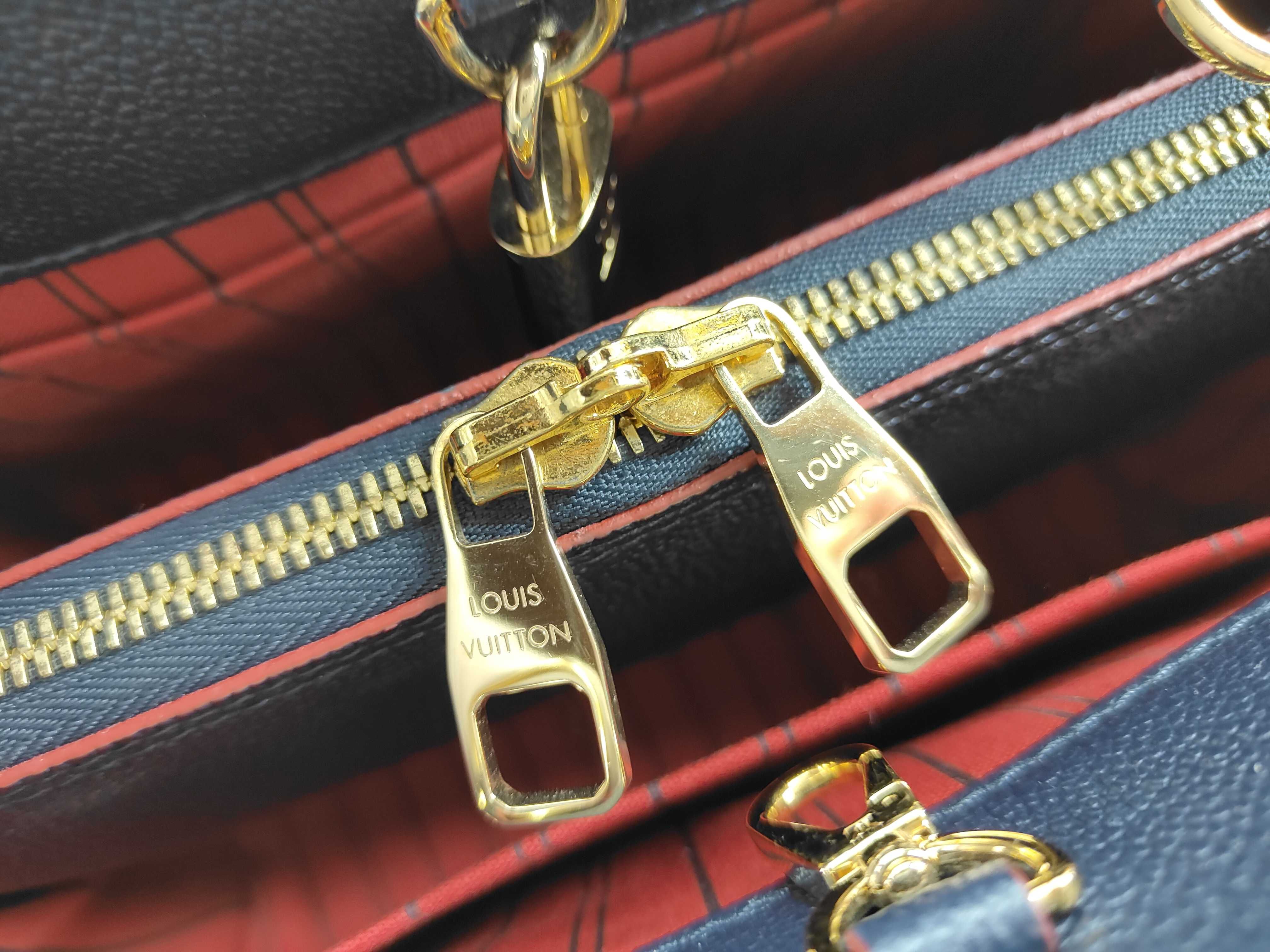 Monogram Empreinte M42747 Montaigne BB Marine Rouge Handbag — view 8