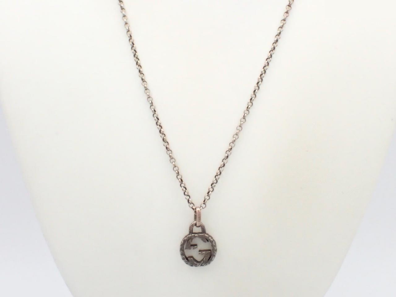 925 Interlocking G Necklace, 7.4g, Chain approx. 50cm — view 3