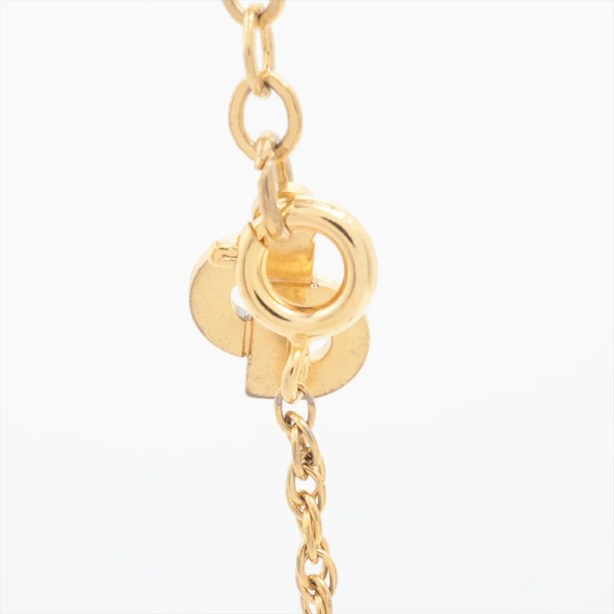 CD Logo Necklace GP Gold — view 3