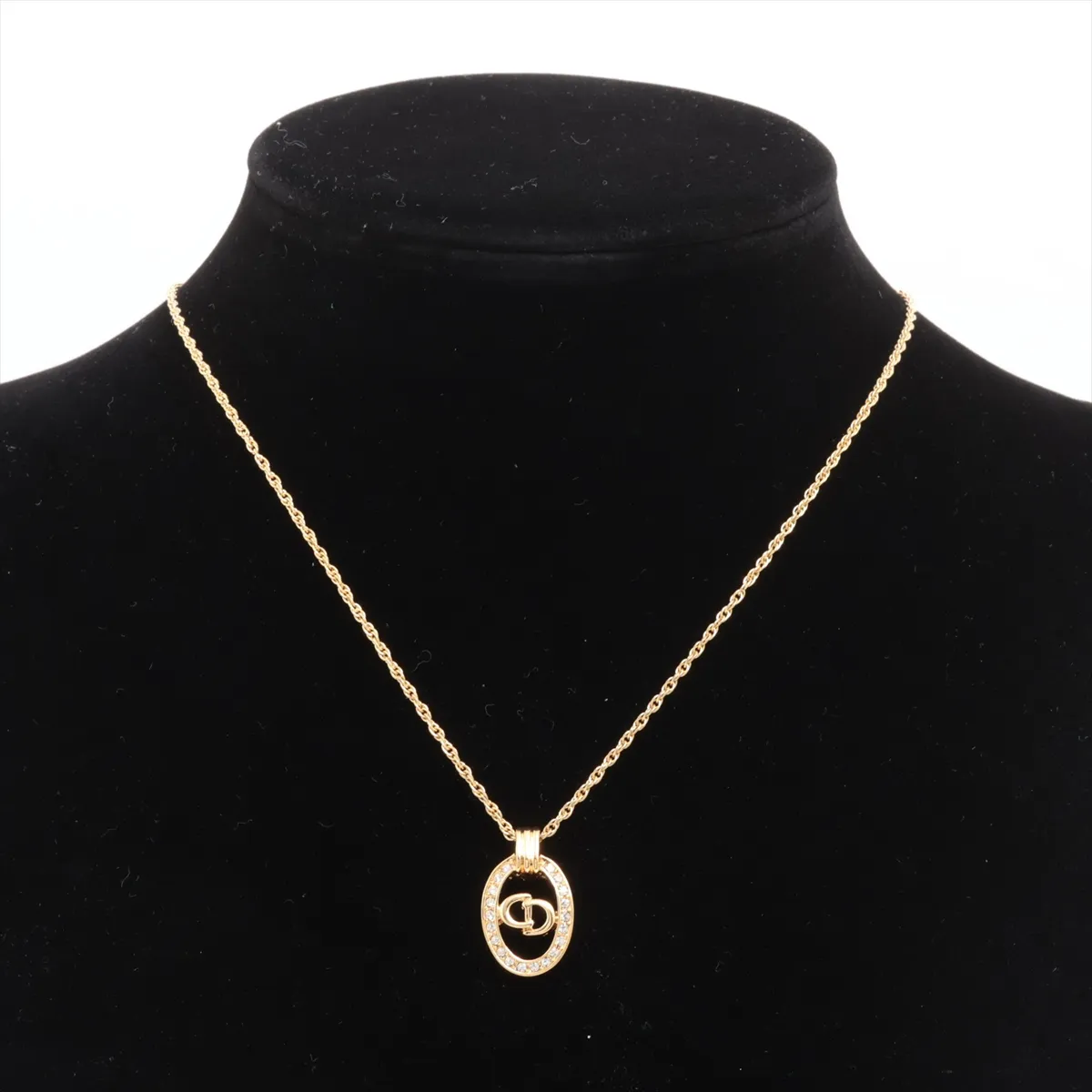 CD Logo Necklace GP Gold — view 5