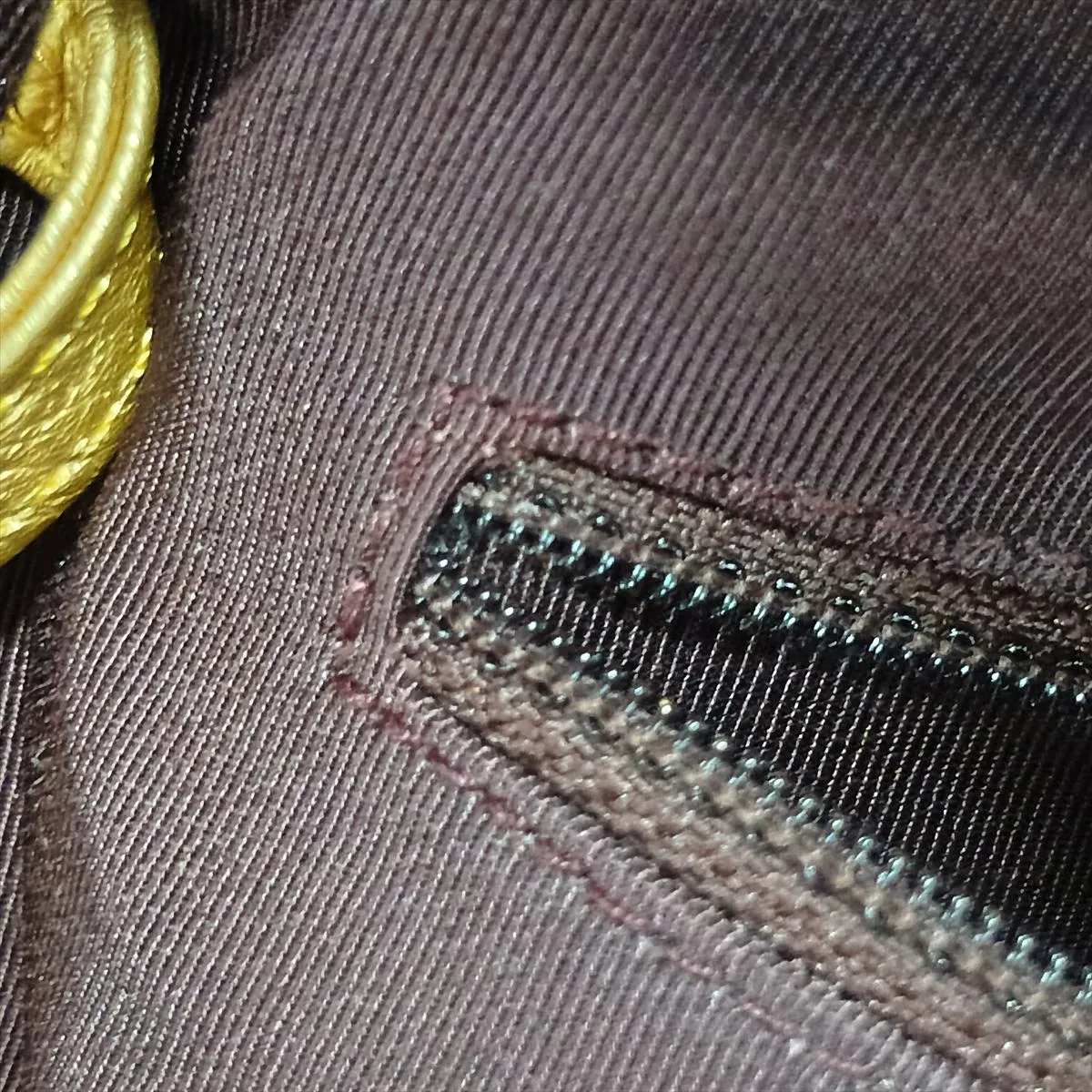 Graffiti Leather Chain Backpack, Gold, Gold Hardware, 28176414, Serial Number 28 — view 12