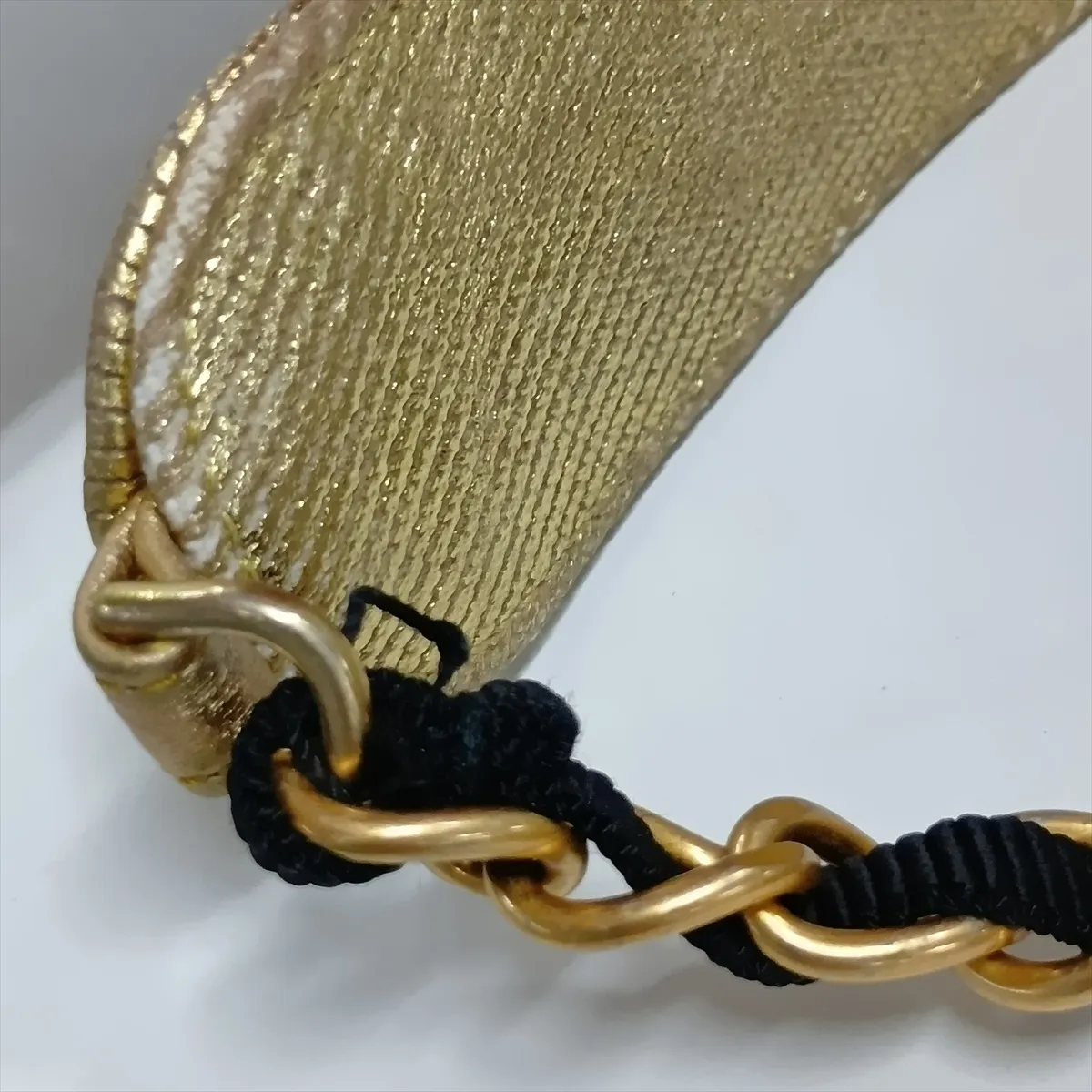 Graffiti Leather Chain Backpack, Gold, Gold Hardware, 28176414, Serial Number 28 — view 15