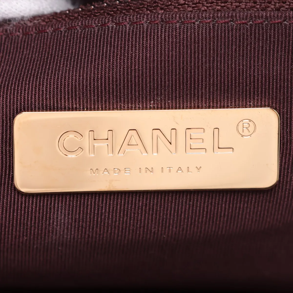 Graffiti Leather Chain Backpack, Gold, Gold Hardware, 28176414, Serial Number 28 — view 10