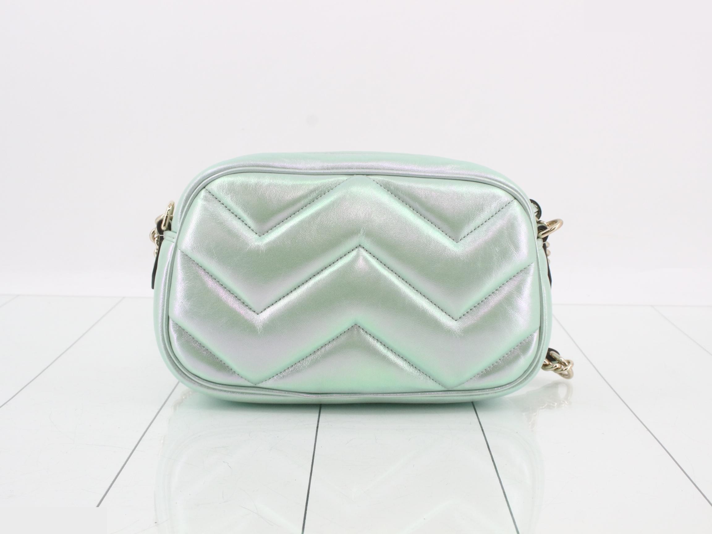 GG Marmont Leather Chain Shoulder Bag — view 2