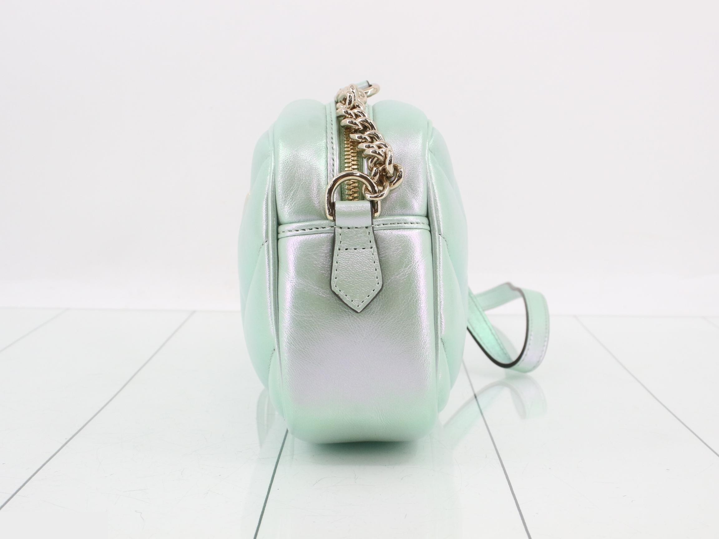 GG Marmont Leather Chain Shoulder Bag — view 3