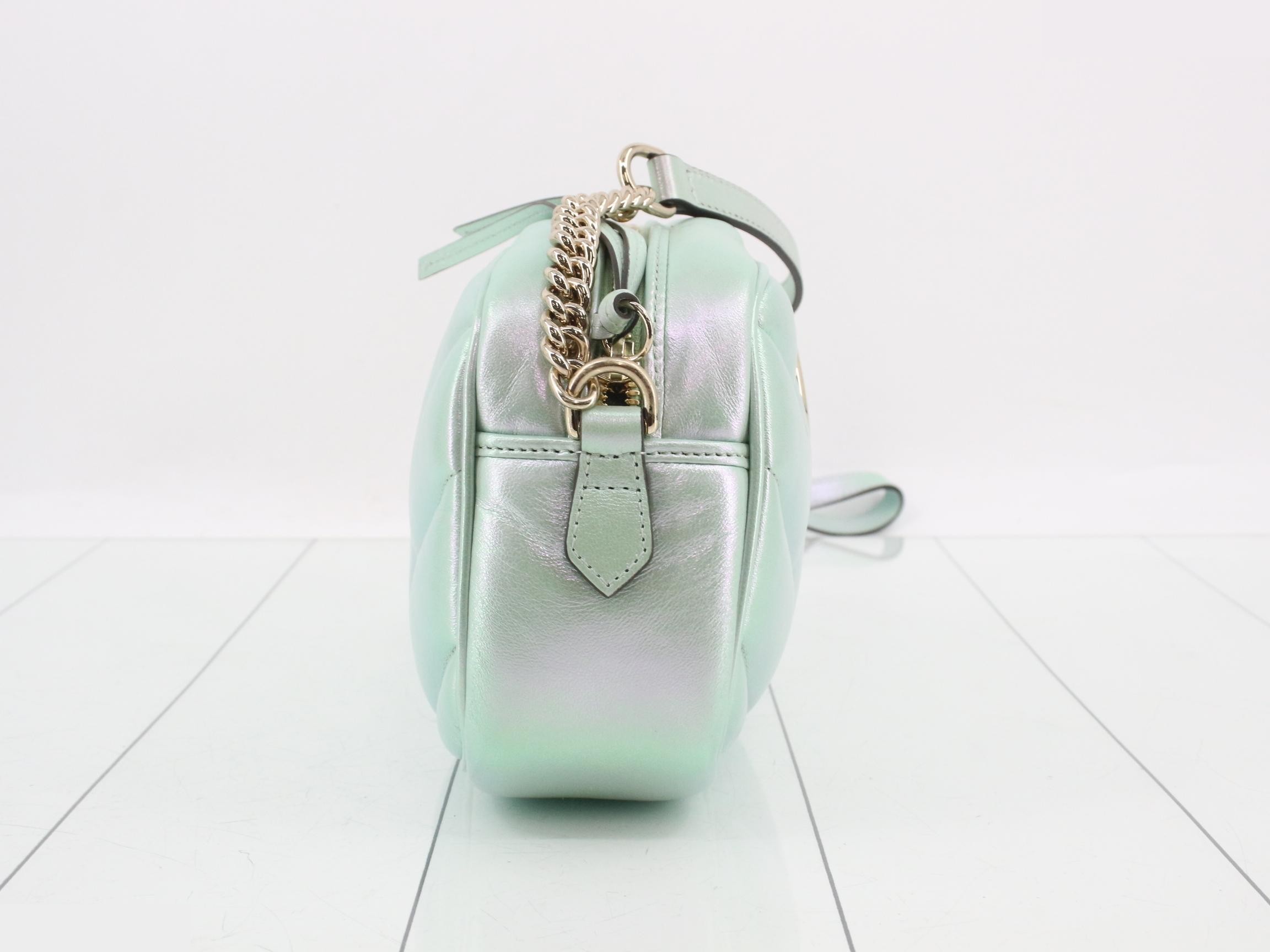 GG Marmont Leather Chain Shoulder Bag — view 4