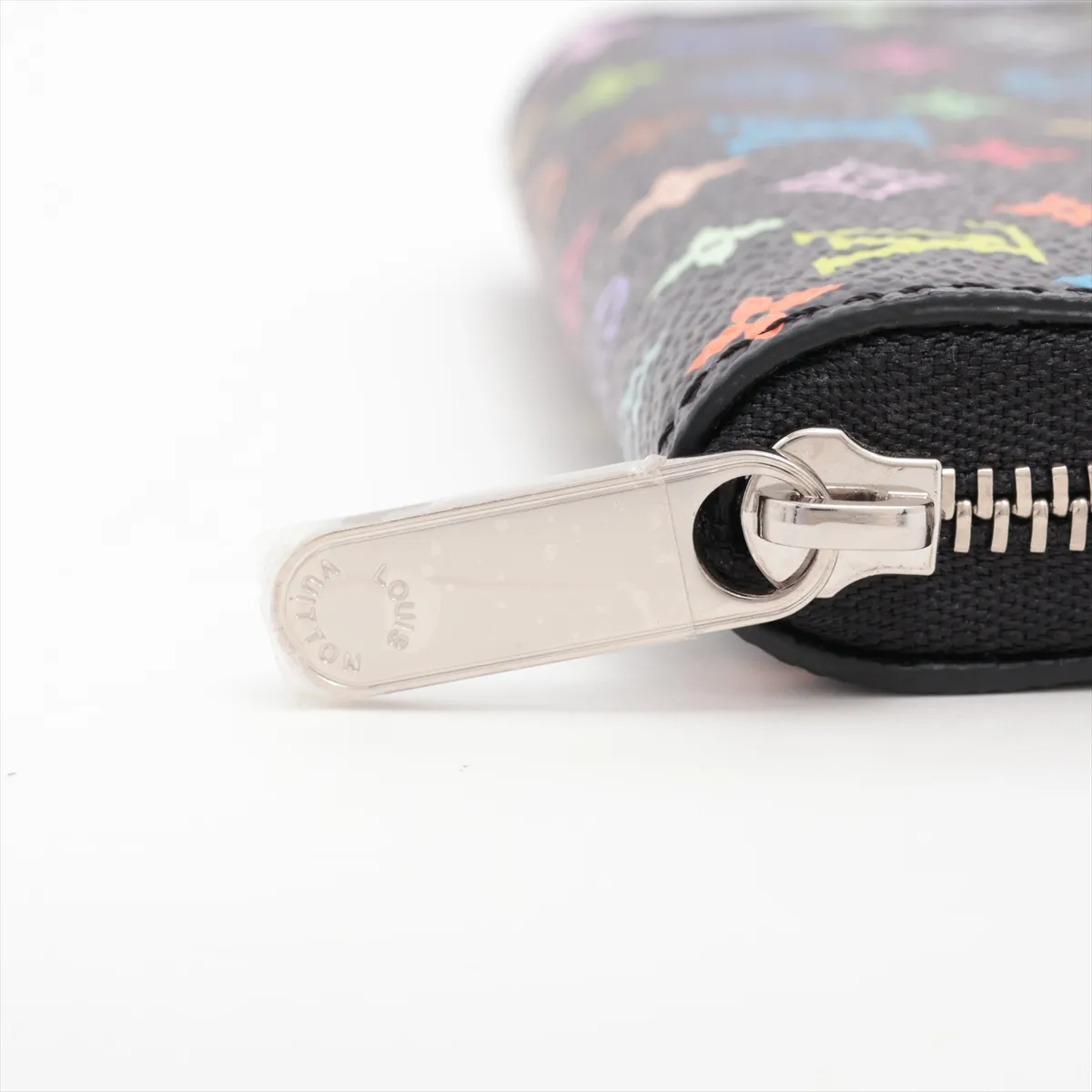 x Takashi Murakami LV x TM Multicolor Zippy Coin Purse M13409 Coin Case Black (RFID responsive) — view 11