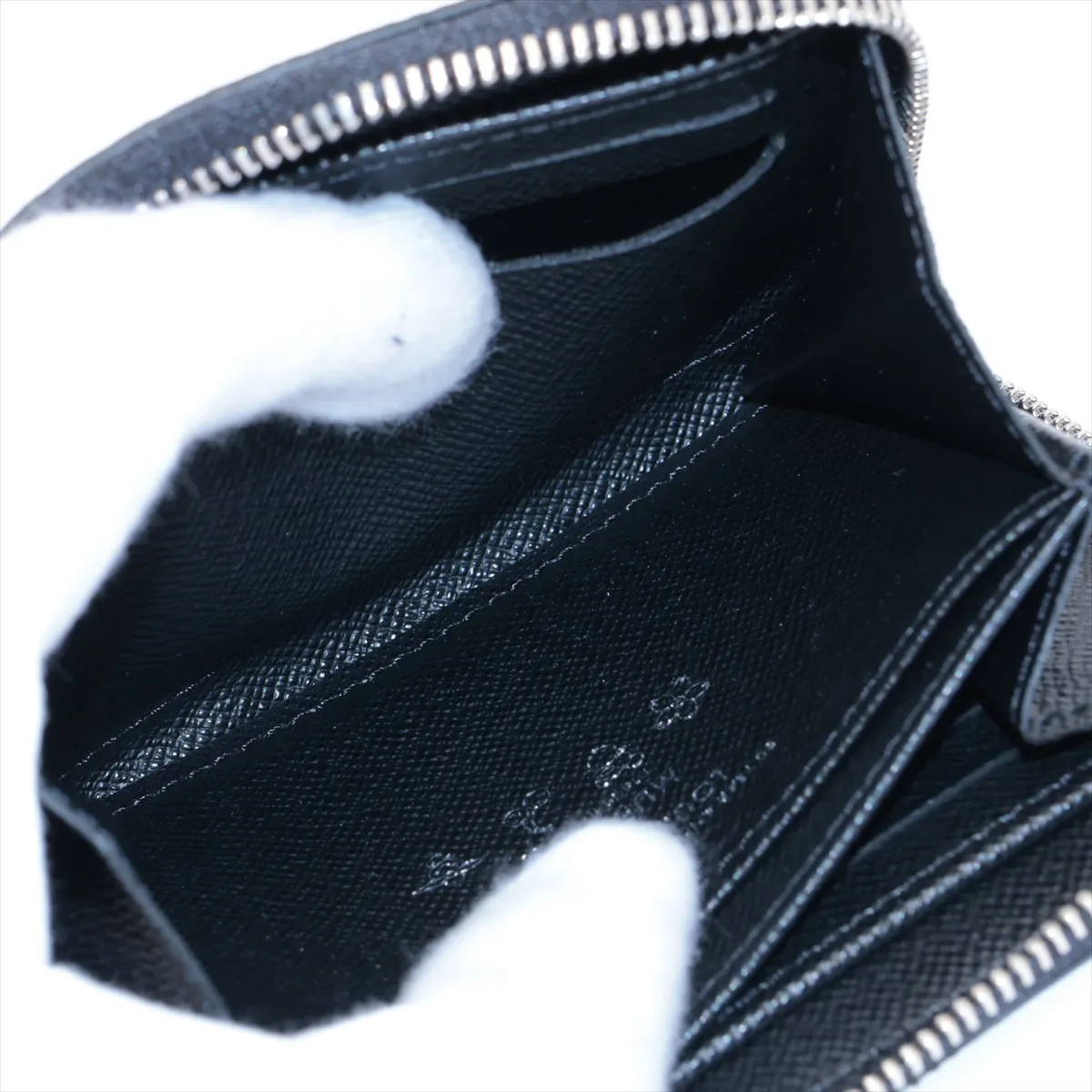 x Takashi Murakami LV x TM Multicolor Zippy Coin Purse M13409 Coin Case Black (RFID responsive) — view 5