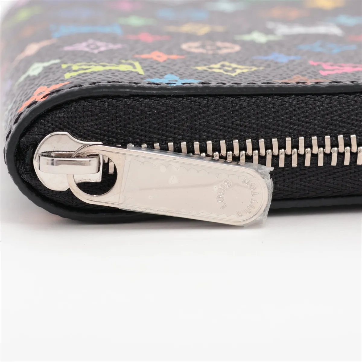 x Takashi Murakami LV x TM Multicolor Zippy Coin Purse M13409 Coin Case Black (RFID responsive) — view 10