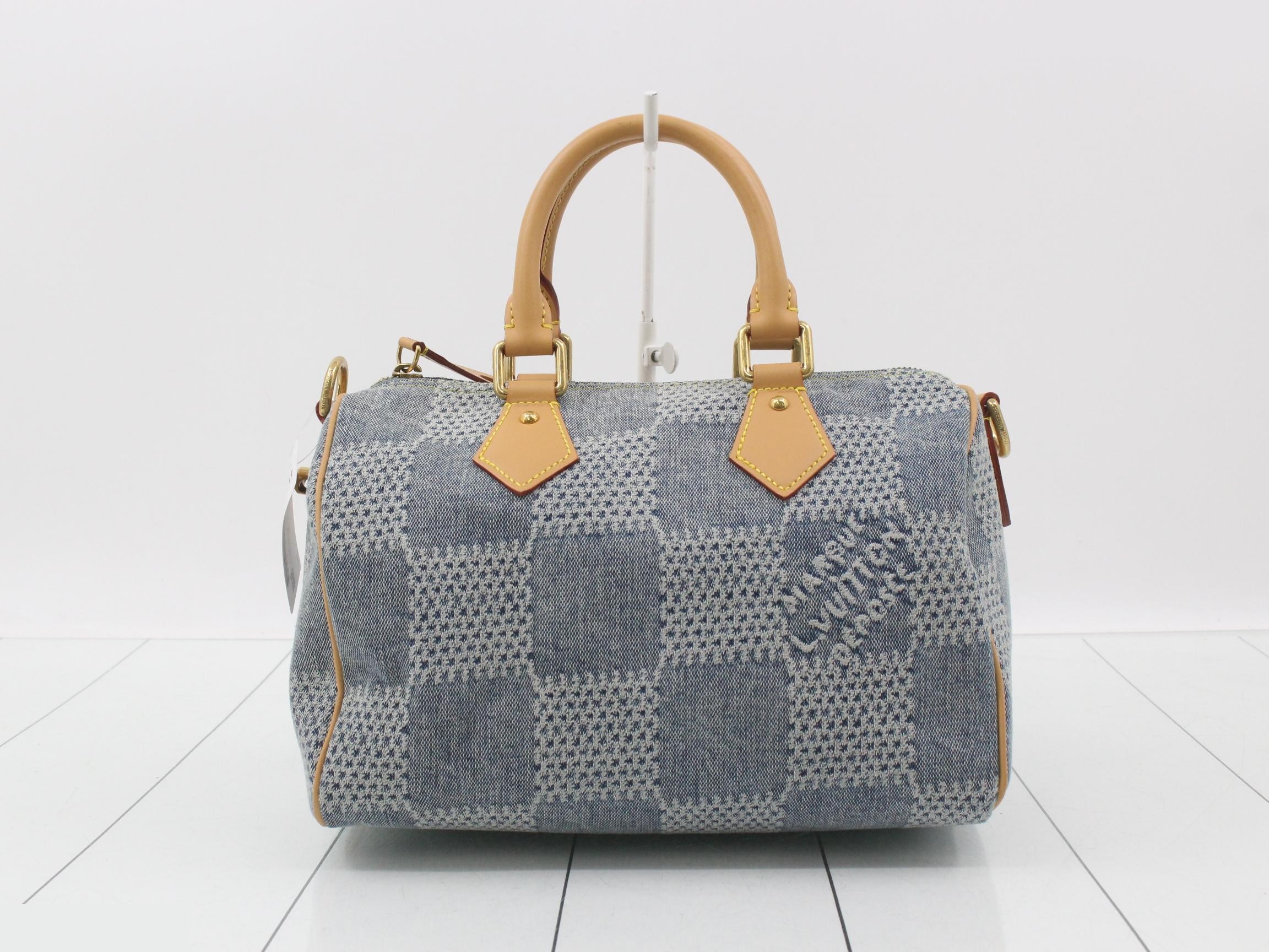Damier denim Speedy Bandoulière 25 2-way handbag