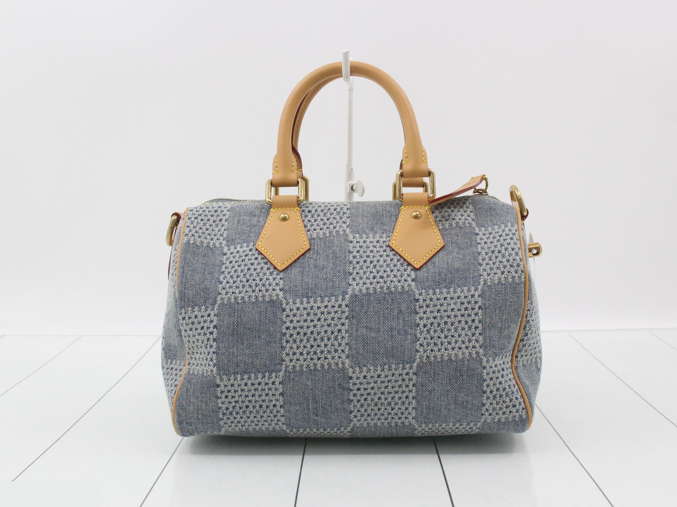 Damier denim Speedy Bandoulière 25 2-way handbag — view 2