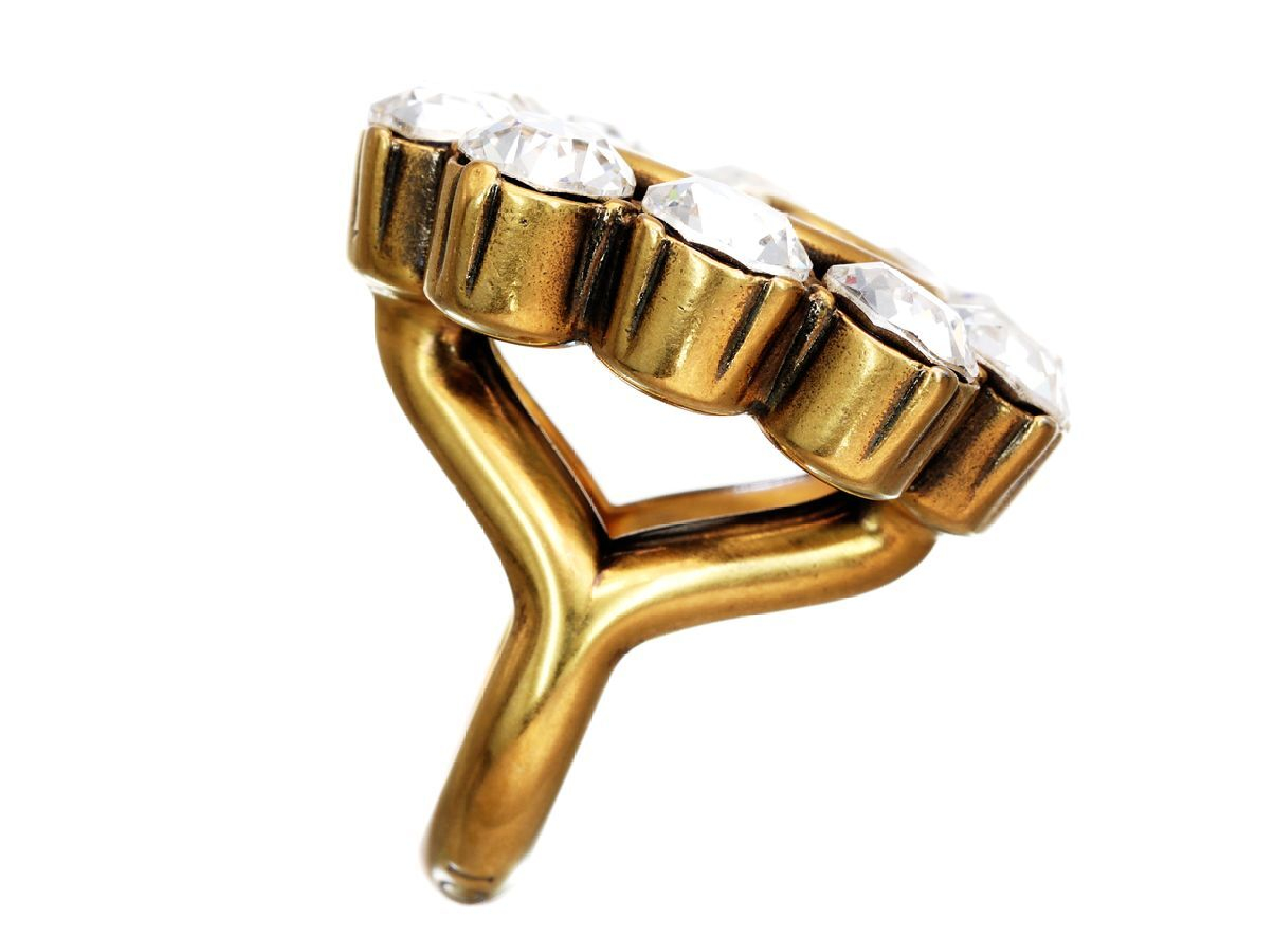 Marmont Double G XS Rhinestone GP Ring 23.2g — view 5