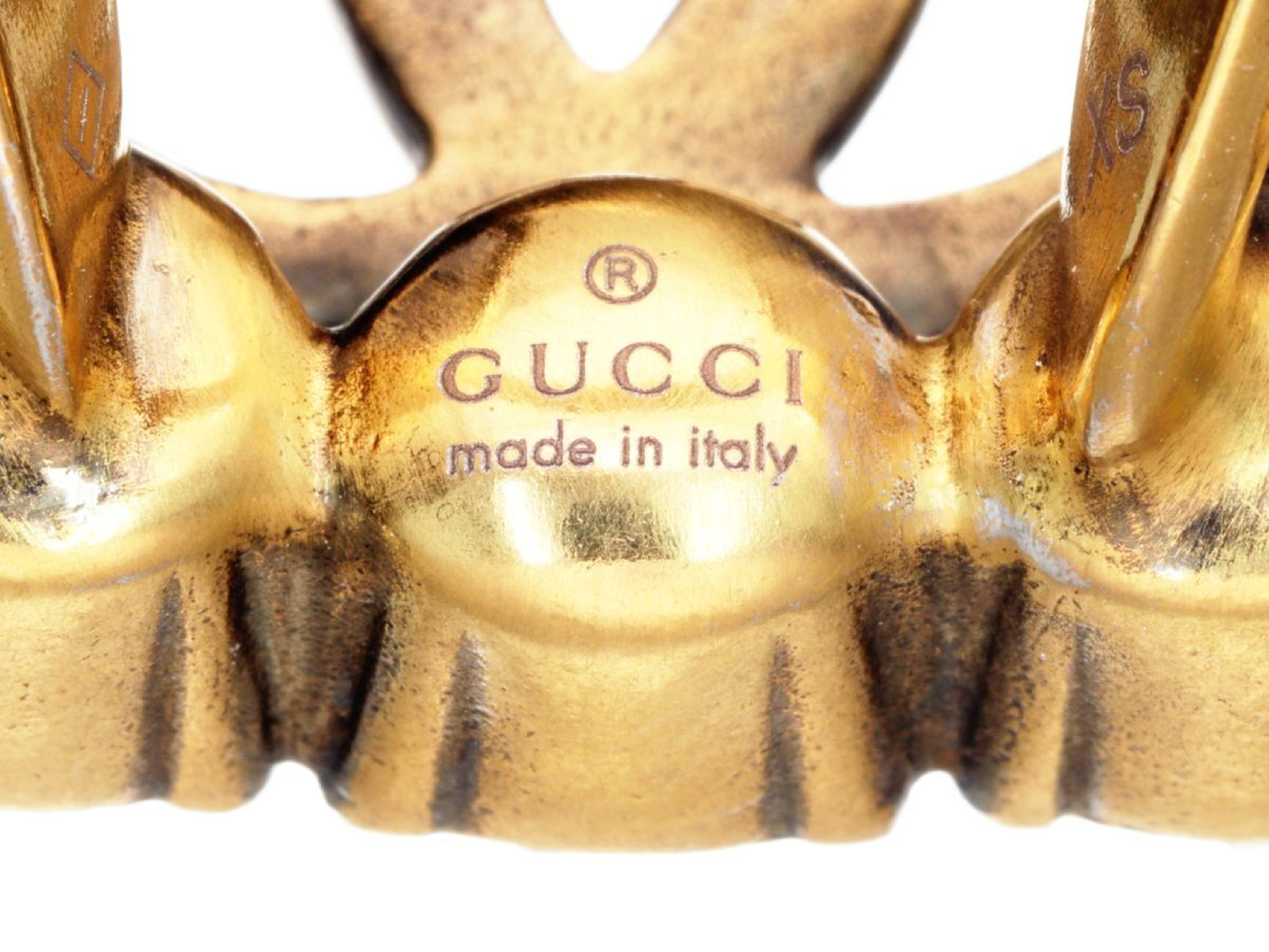Marmont Double G XS Rhinestone GP Ring 23.2g — view 7